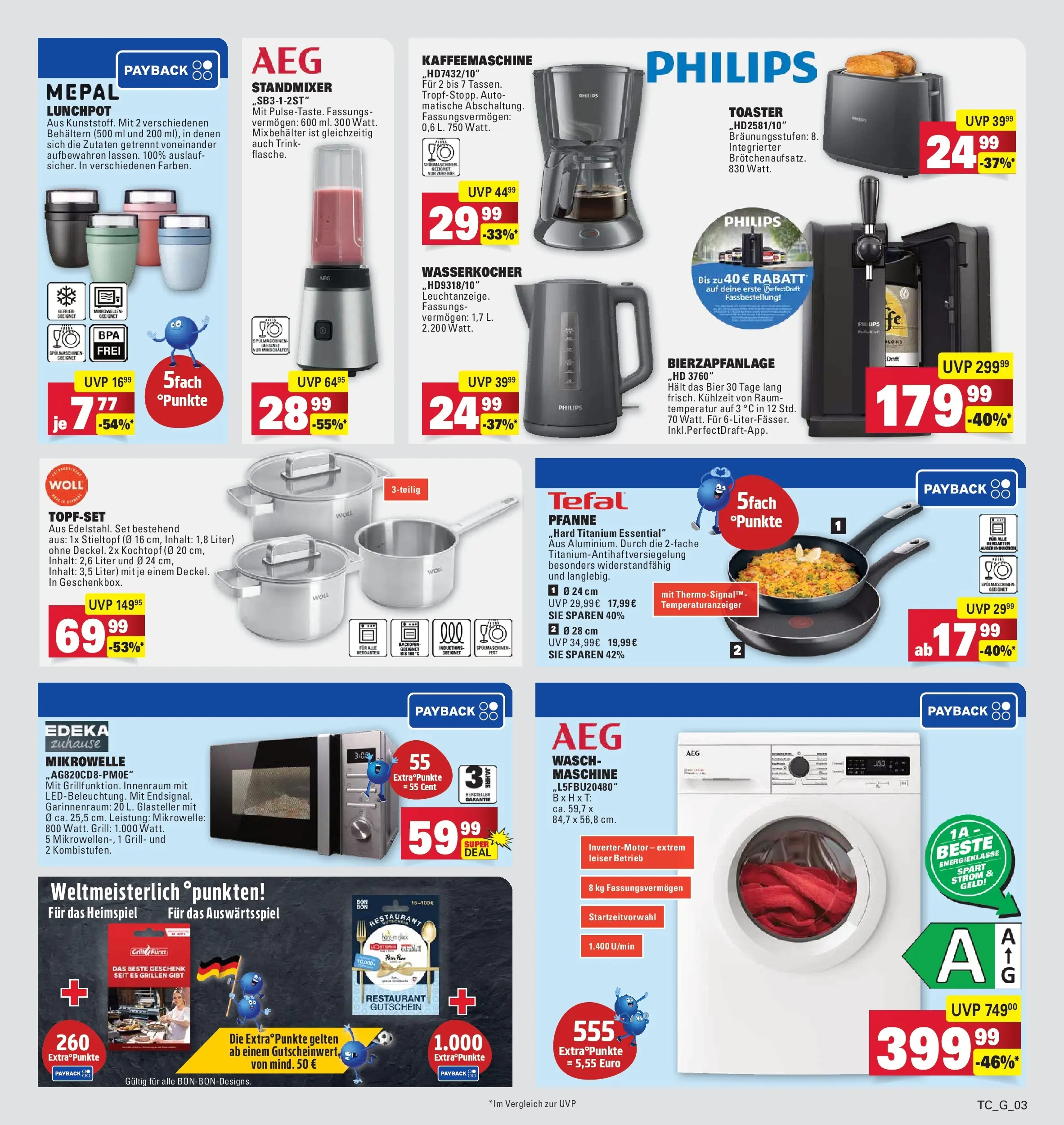 Edeka prospekt Göppingen (ab 08.06.2026) » Angebote Online | Seite: 35 | Produkte: Philips, Grill, Wasserkocher, Mixer