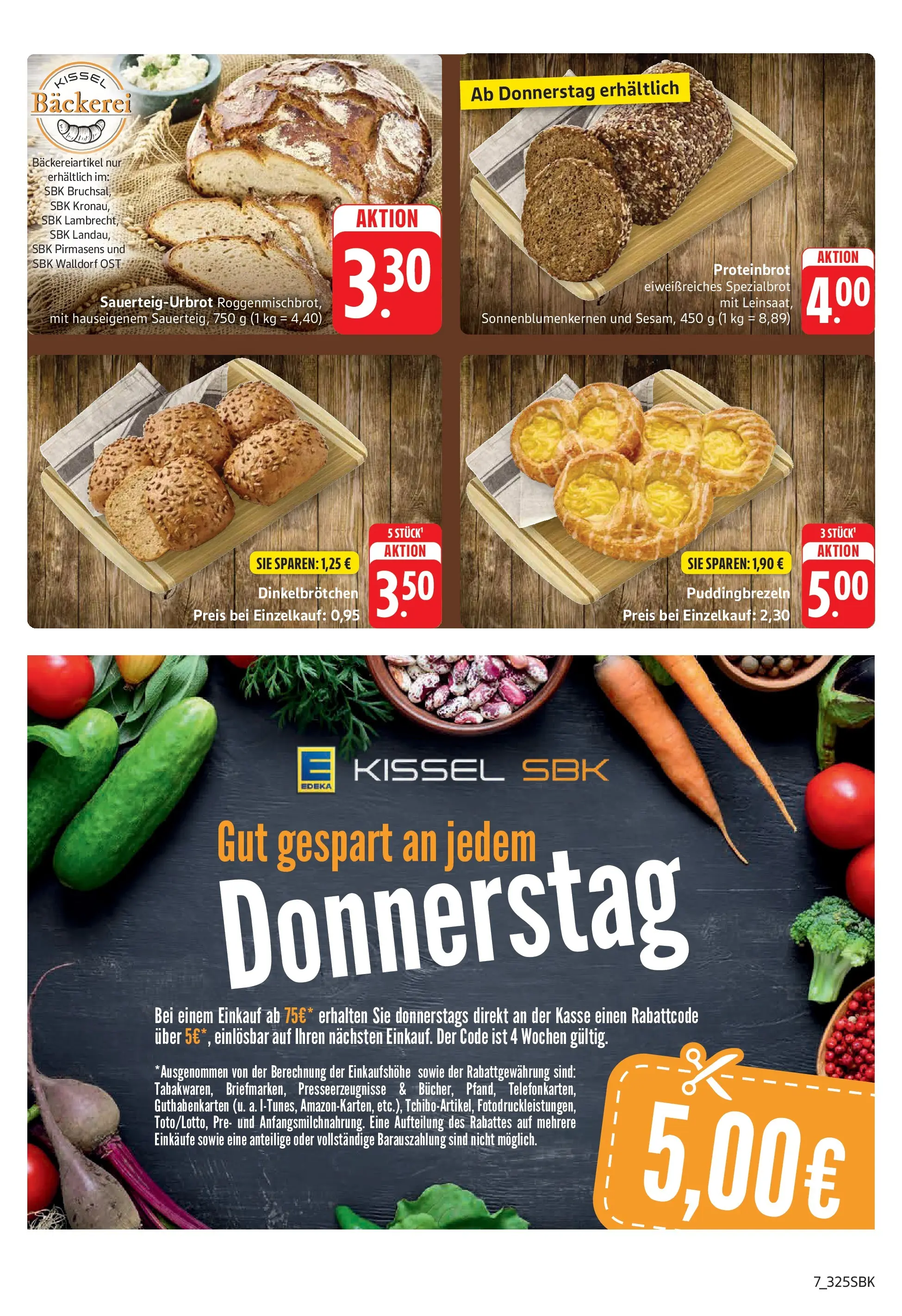 Edeka prospekt Walldorf (ab 08.06.2026) » Angebote Online | Seite: 7 | Produkte: Bäckerei, Pudding, Brot