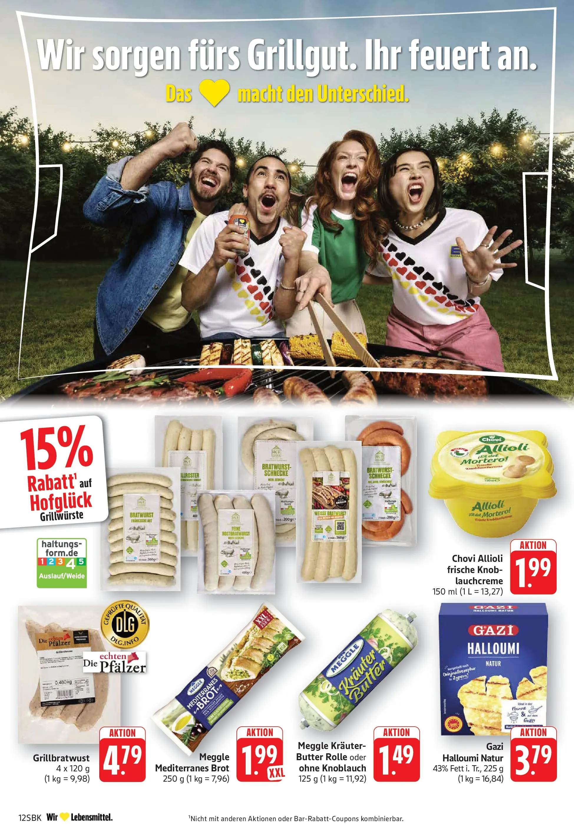 Edeka Prospekt  Bad Bergzabern (ab 08.06.2026) » Angebote Online | Seite: 12 | Produkte: Butter, Bratwurst, Knoblauch, Meggle butter