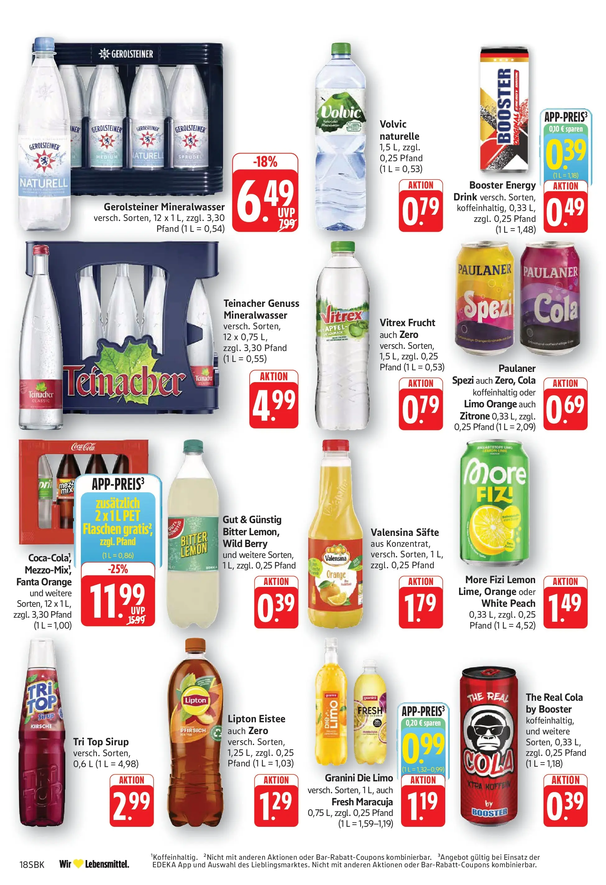 Edeka Prospekt  Bad Bergzabern (ab 08.06.2026) » Angebote Online | Seite: 18 | Produkte: Fanta, Sirup, Mineralwasser, Volvic