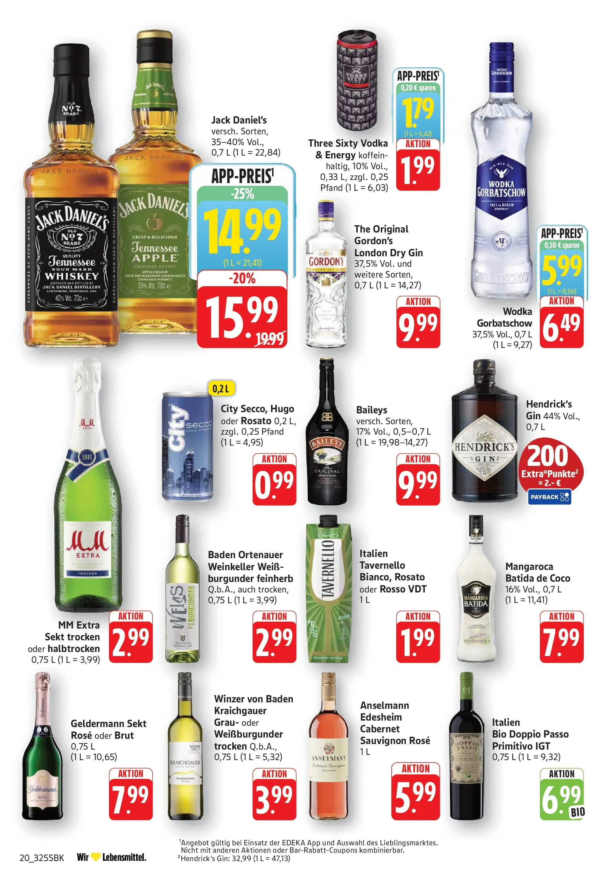 Edeka prospekt Walldorf (ab 08.06.2026) » Angebote Online | Seite: 20 | Produkte: Baileys, Hugo, Wodka, Whiskey