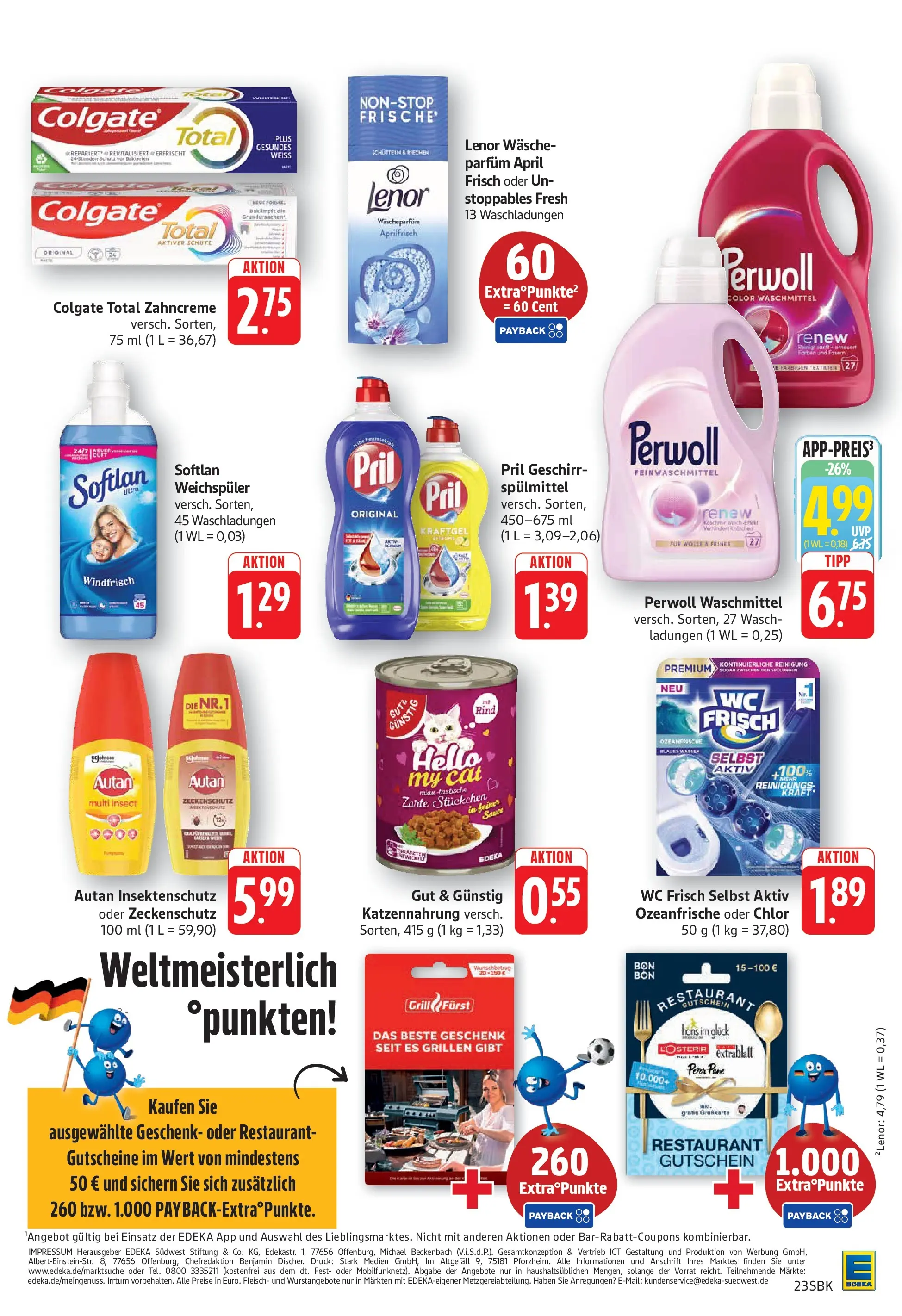 Edeka Prospekt  Bad Bergzabern (ab 08.06.2026) » Angebote Online | Seite: 23 | Produkte: Lenor, Parfüm, Weichspüler, Waschmittel