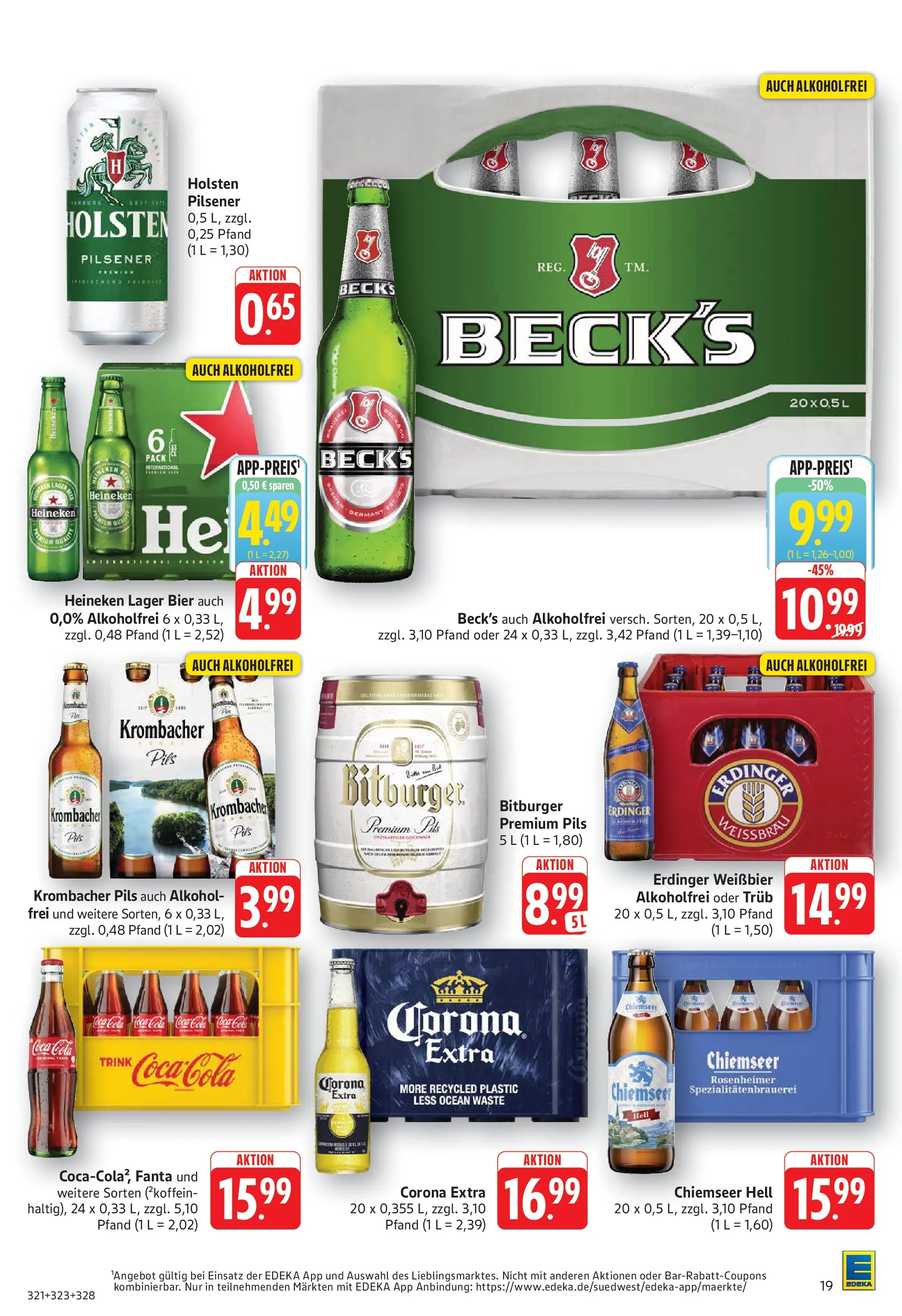 Edeka Prospekt  Bad Bergzabern (ab 08.06.2026) » Angebote Online | Seite: 19 | Produkte: Bier, Weißbier, Heineken, Krombacher