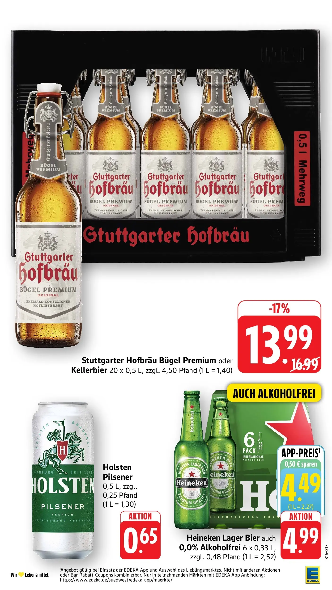 E center Prospekt Heilbronn-Sontheim (ab 07.06.2026) zum Blättern | Seite: 36 | Produkte: Bier, Holsten, Heineken