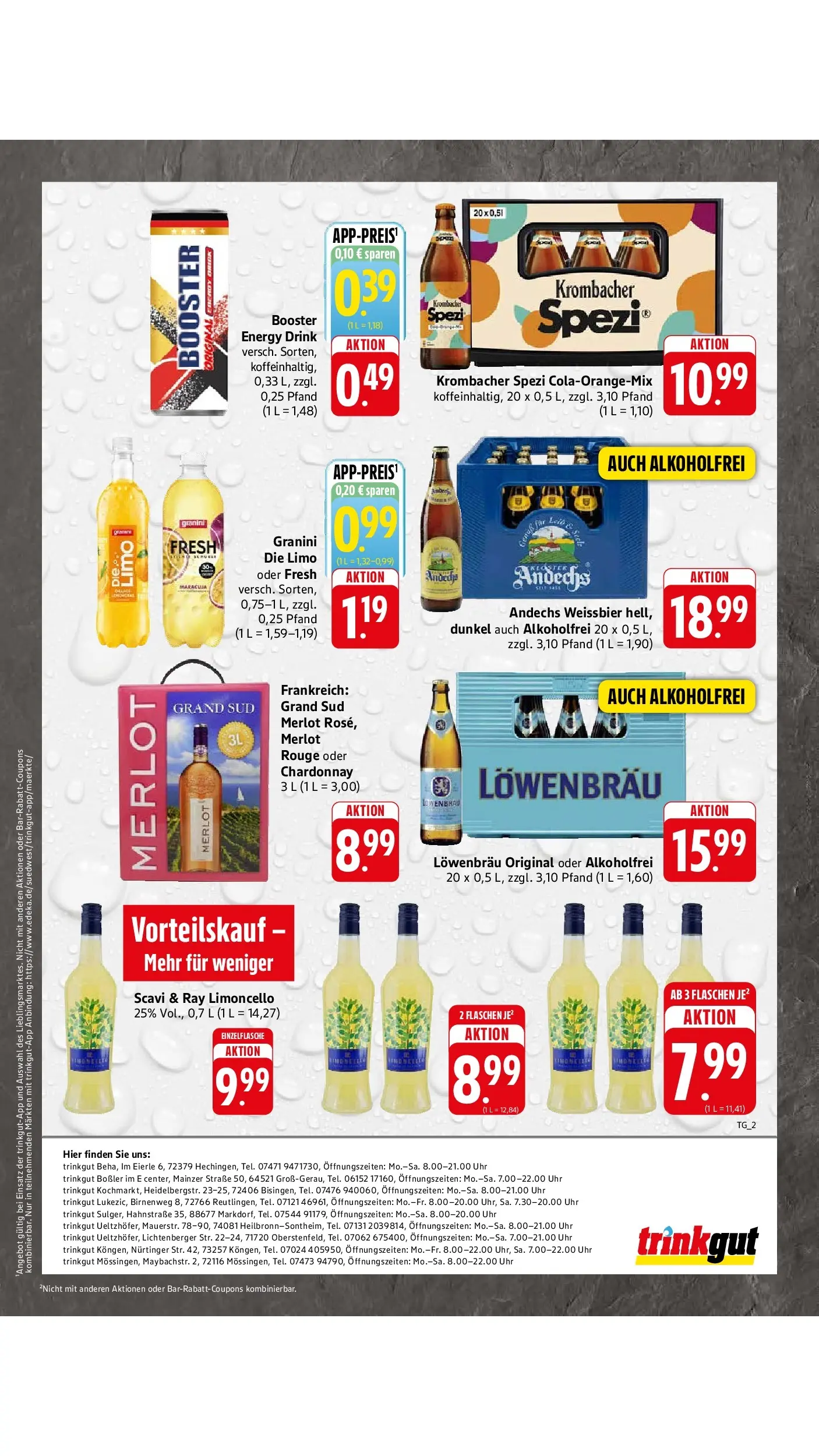 Edeka Prospekt Reutlingen (ab 08.06.2026) ยป Angebote Online | Seite: 63 | Produkte: Weiรbier, Granini, Krombacher, Granini die limo Edeka Prospekt Reutlingen (ab 08.06.2026) ยป Angebote Online | Seite: 63 | Produkte: Weiรbier, Granini, Krombacher, Granini die limo