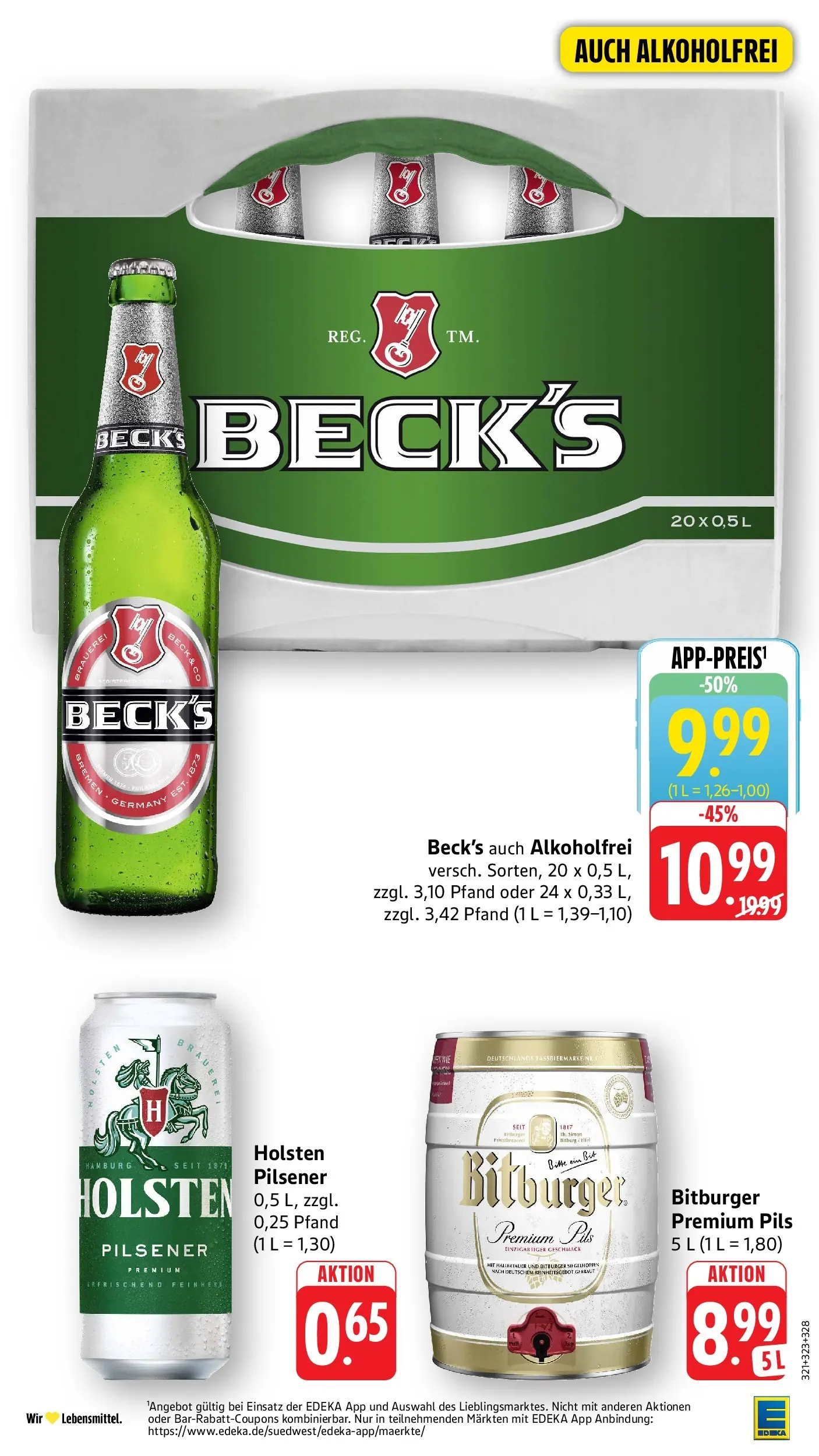 Edeka Prospekt Kaiserslautern (ab 08.06.2026) » Angebote Online | Seite: 36 | Produkte: Bitburger, Pils, Holsten