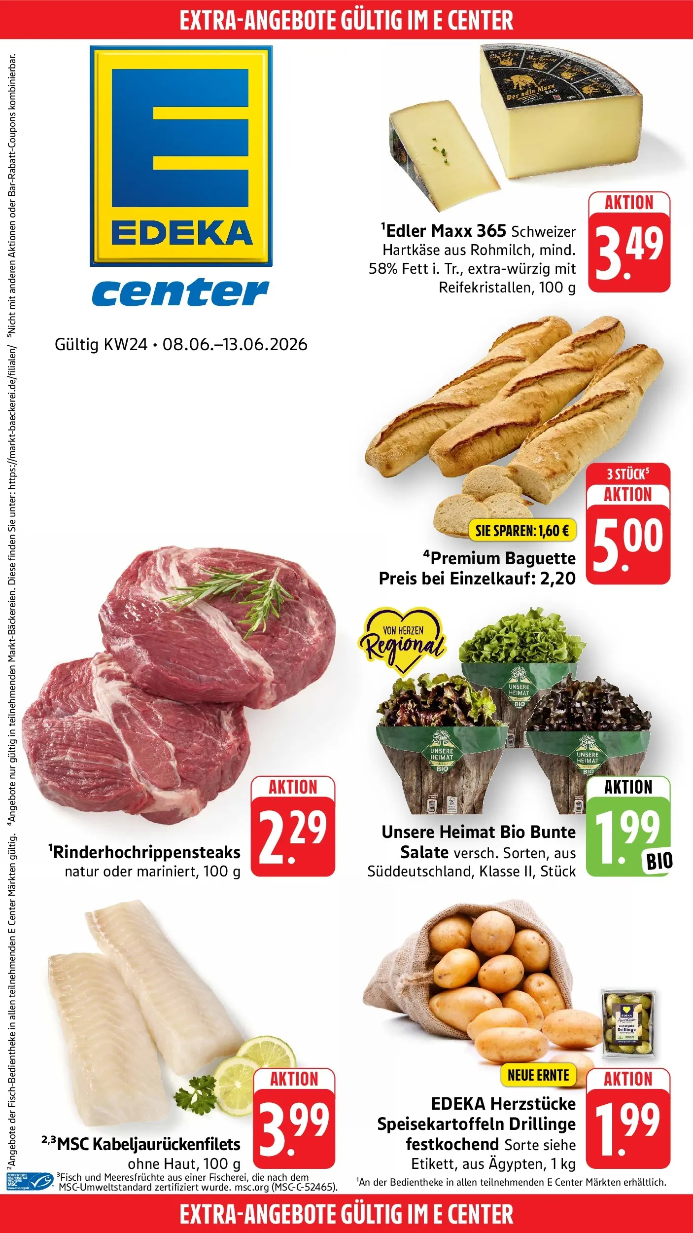 Edeka Prospekt Aalen (ab 08.06.2026) » Angebote Online | Seite: 48 | Produkte: Baguette, Meeresfrüchte