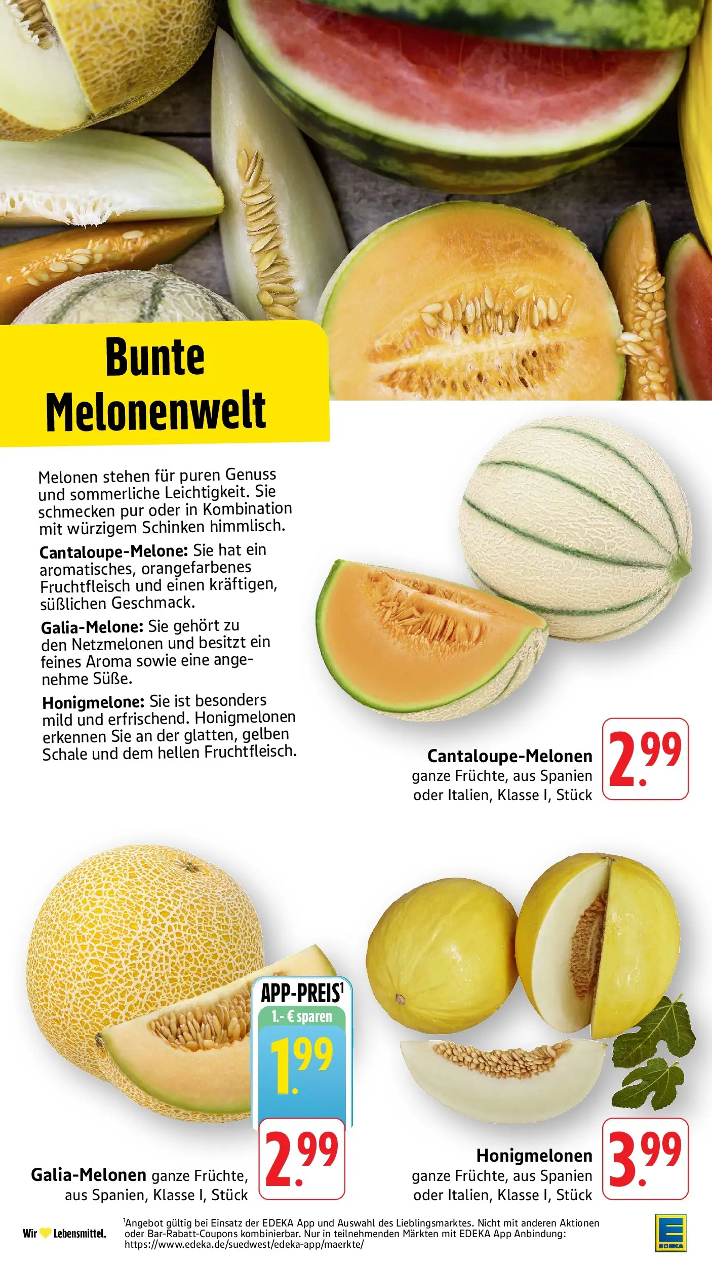 Edeka Prospekt Ditzingen (ab 08.06.2026) » Angebote Online | Seite: 6 | Produkte: Honigmelone, Schinken