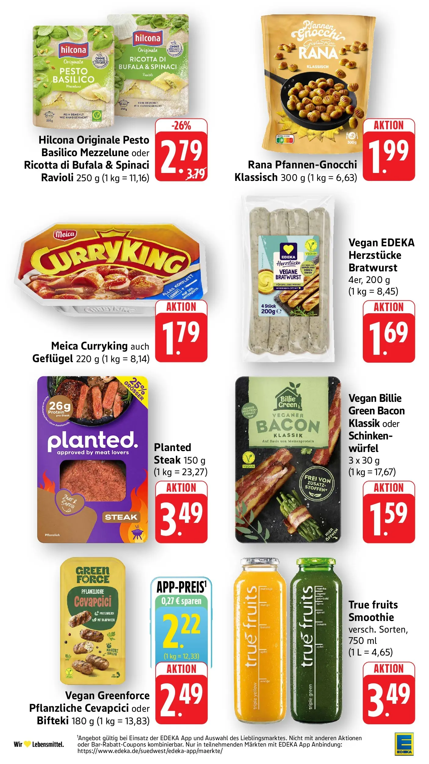 Edeka Prospekt Ditzingen (ab 08.06.2026) » Angebote Online | Seite: 18 | Produkte: Rapsöl, Birne, Schinken, Steak