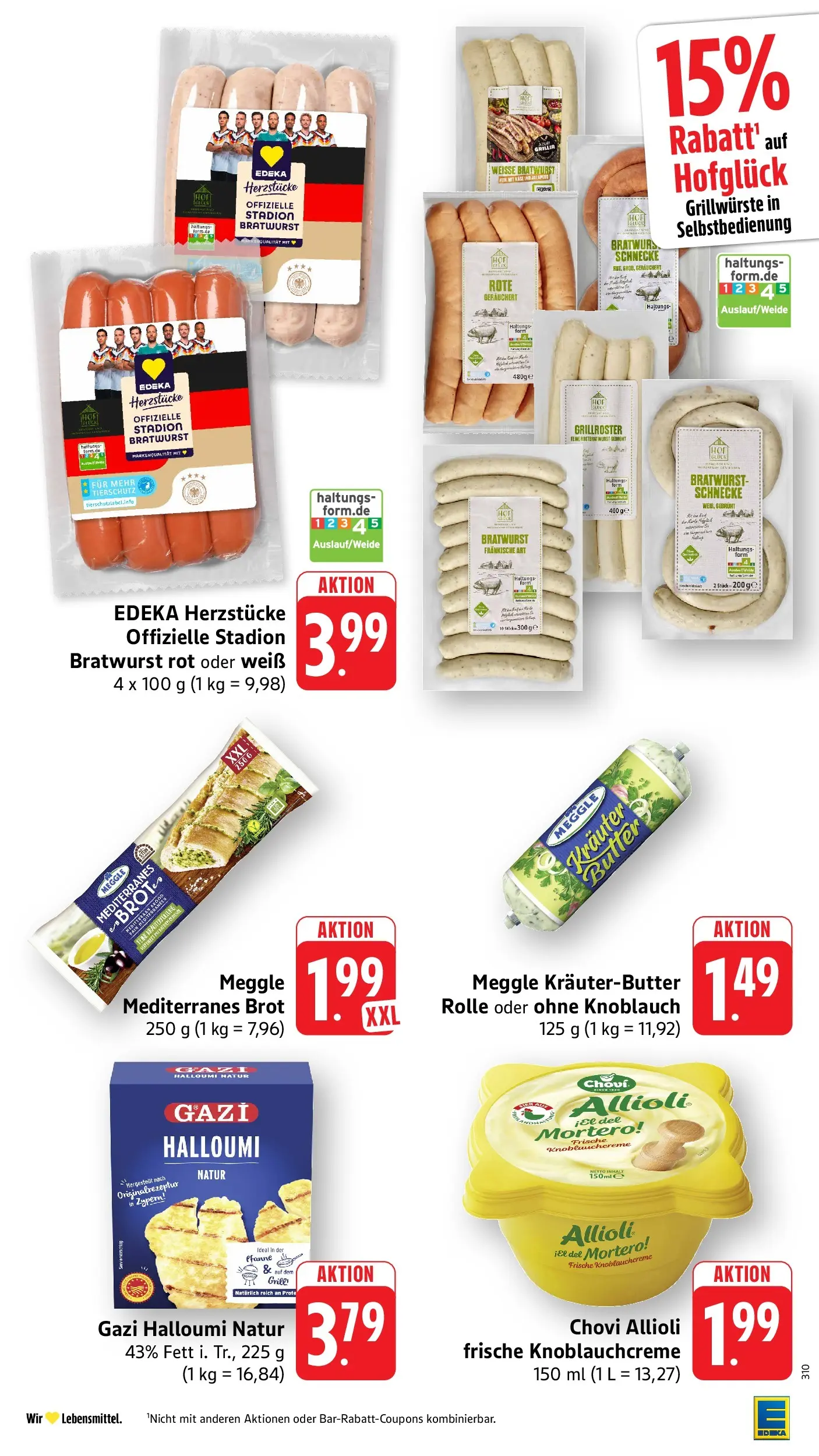 Edeka Prospekt Ditzingen (ab 08.06.2026) » Angebote Online | Seite: 19 | Produkte: Butter, Bratwurst, Wurst, Griller