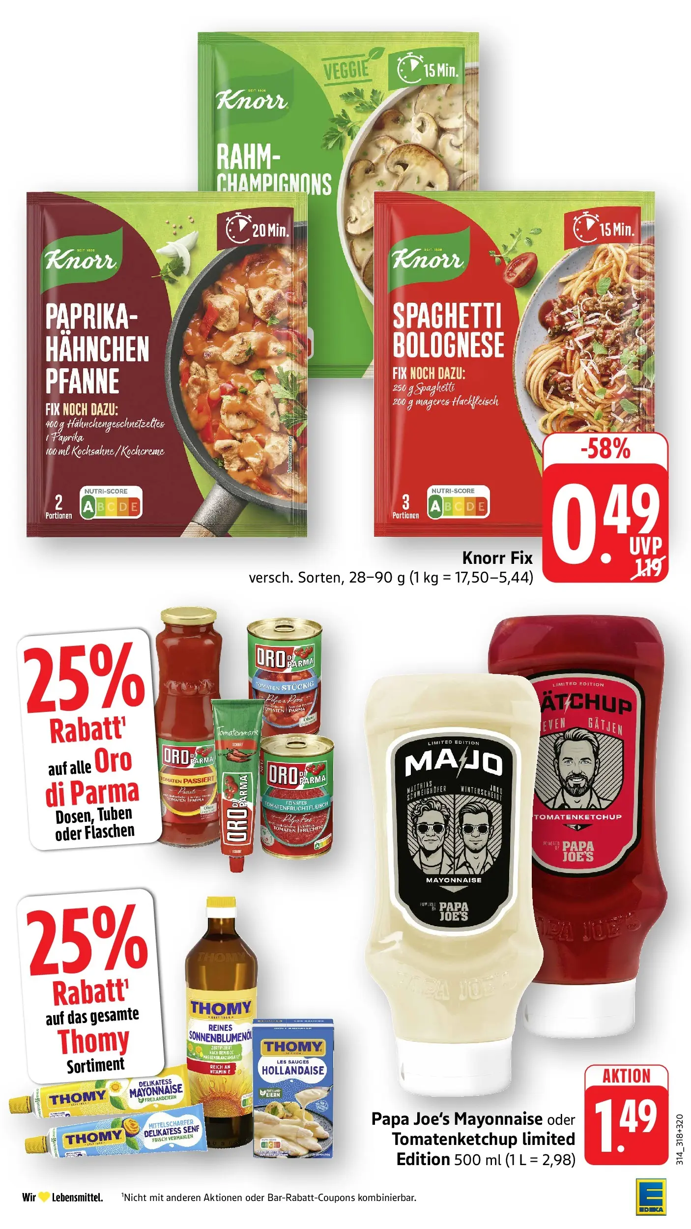 Edeka Prospekt Ditzingen (ab 08.06.2026) » Angebote Online | Seite: 28 | Produkte: Hahnchen, Tomaten, Knorr, Champignons