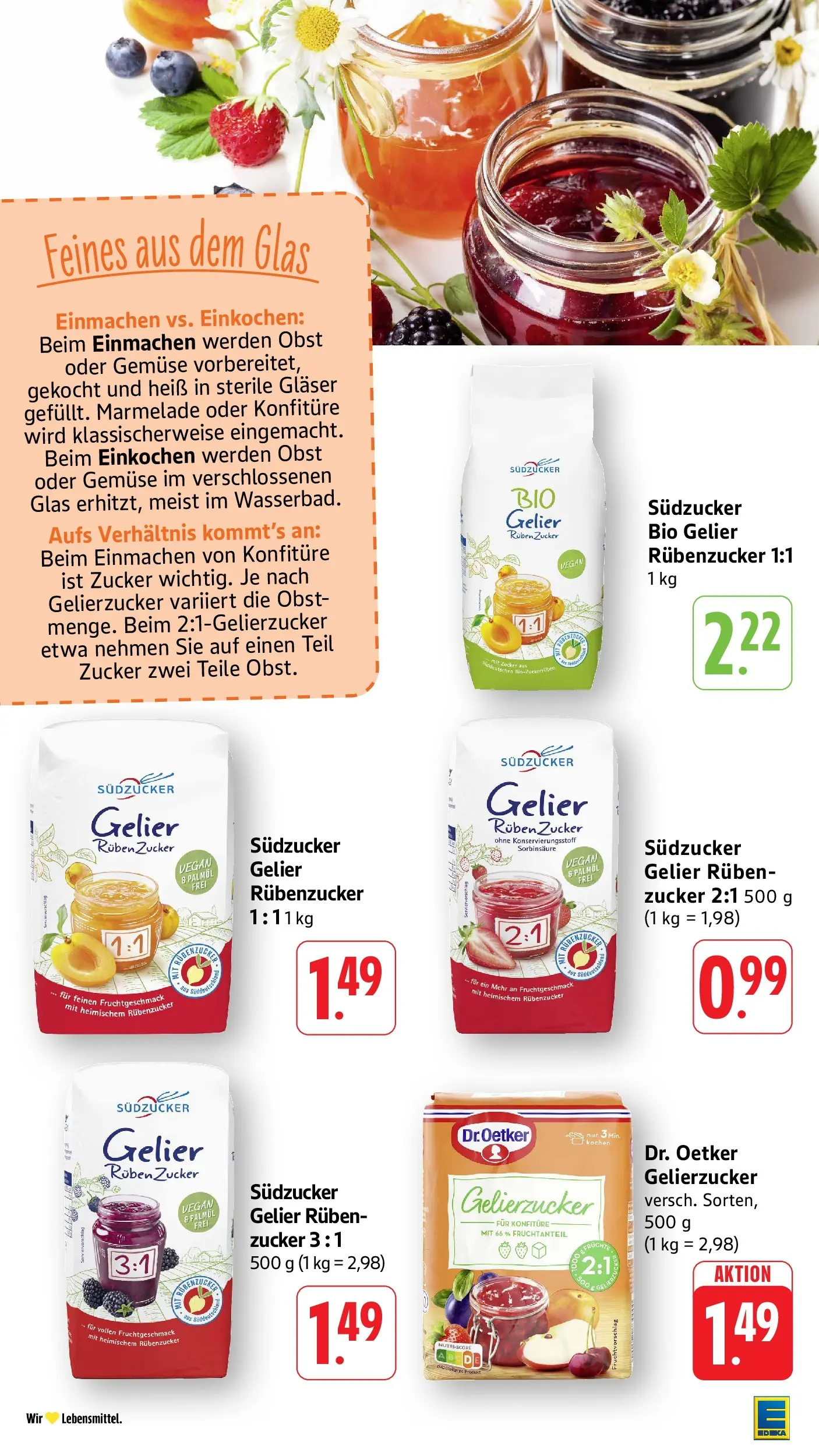 Edeka Prospekt Ditzingen (ab 08.06.2026) » Angebote Online | Seite: 30 | Produkte: Gelierzucker, Gemüse, Obst, Zucker