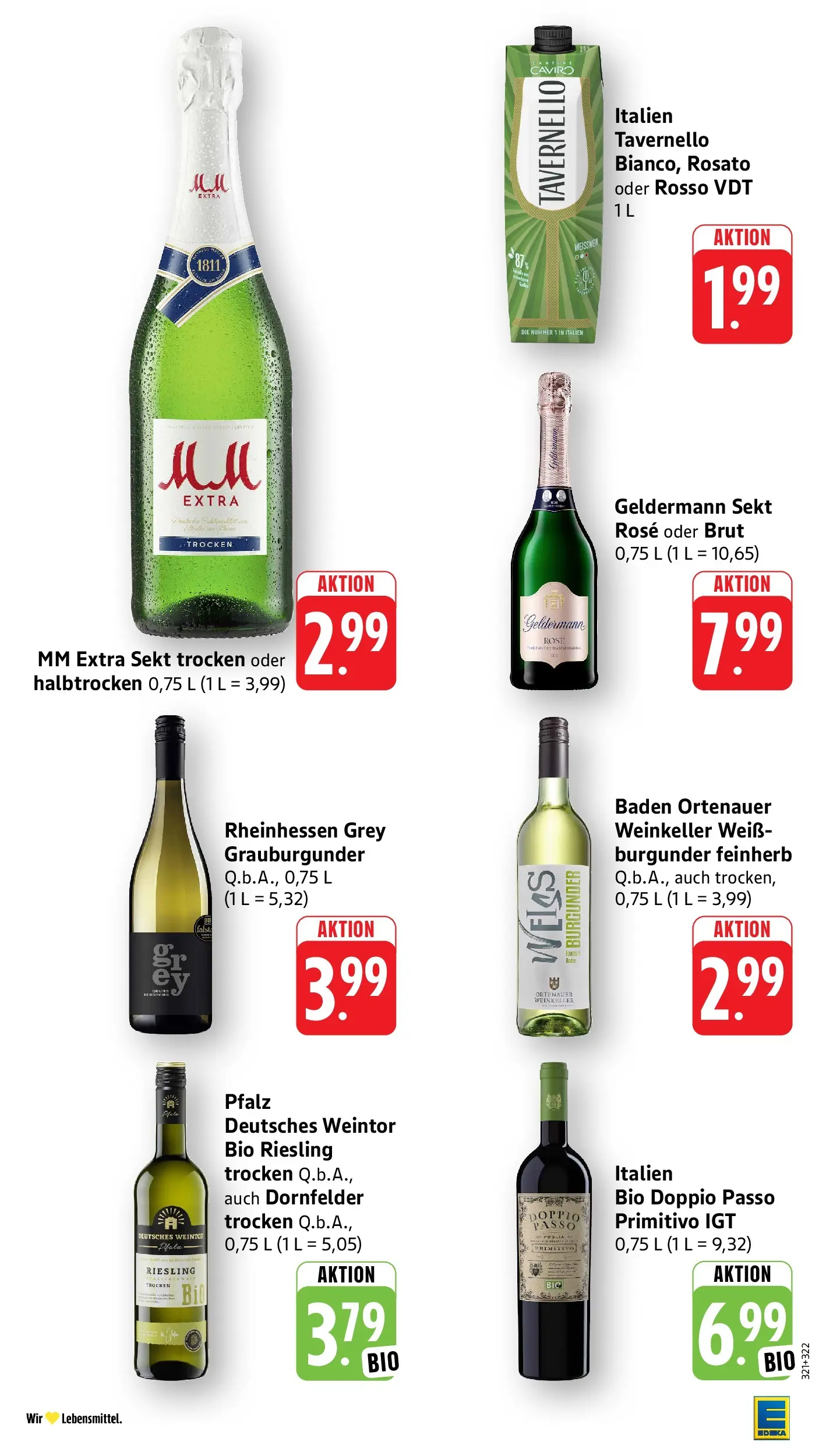 Edeka prospekt Piesport (ab 08.06.2026) » Angebote Online | Seite: 39 | Produkte: Sekt, Doppio passo primitivo, Doppio Passo