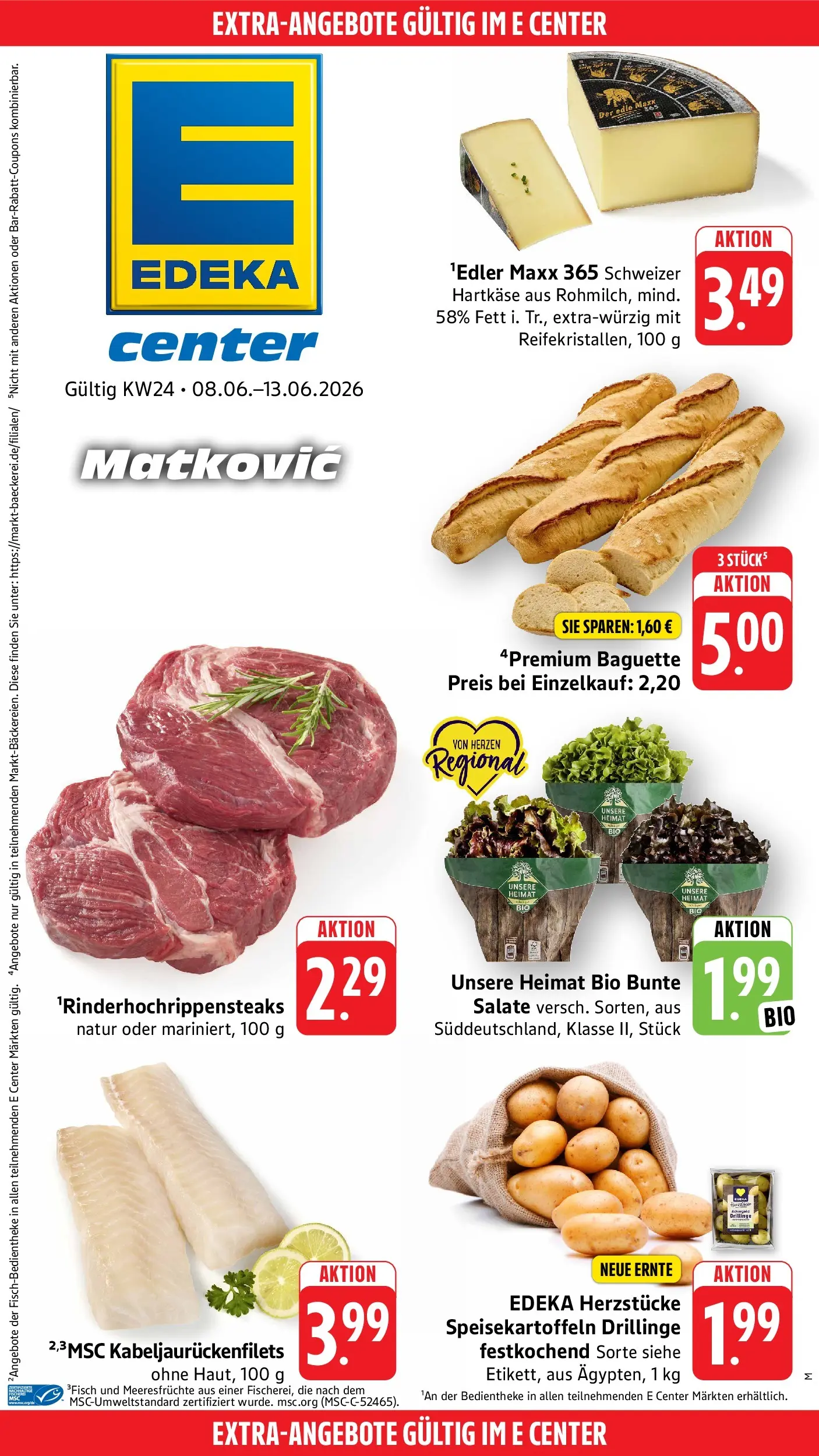 Edeka Prospekt Ditzingen (ab 08.06.2026) » Angebote Online | Seite: 46 | Produkte: Baguette, Meeresfrüchte