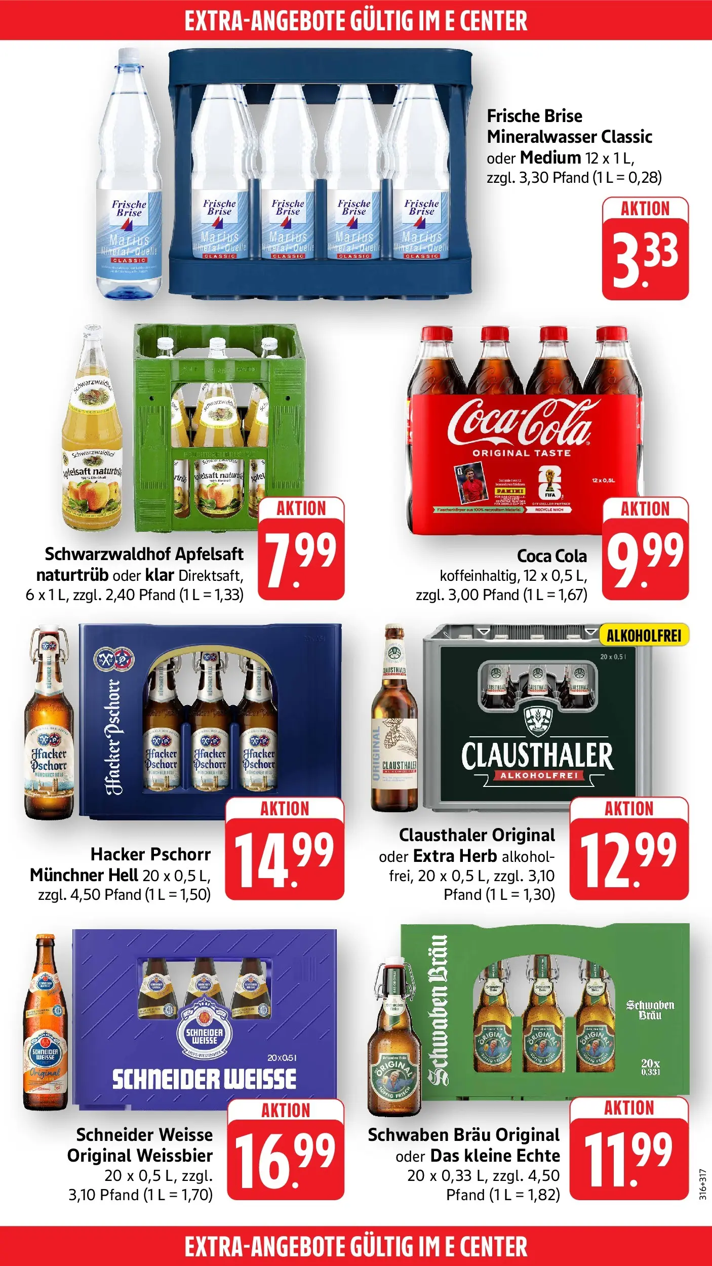 Edeka Prospekt Ditzingen (ab 08.06.2026) » Angebote Online | Seite: 50 | Produkte: Coca cola, Weißbier, Äpfel, Apfelsaft