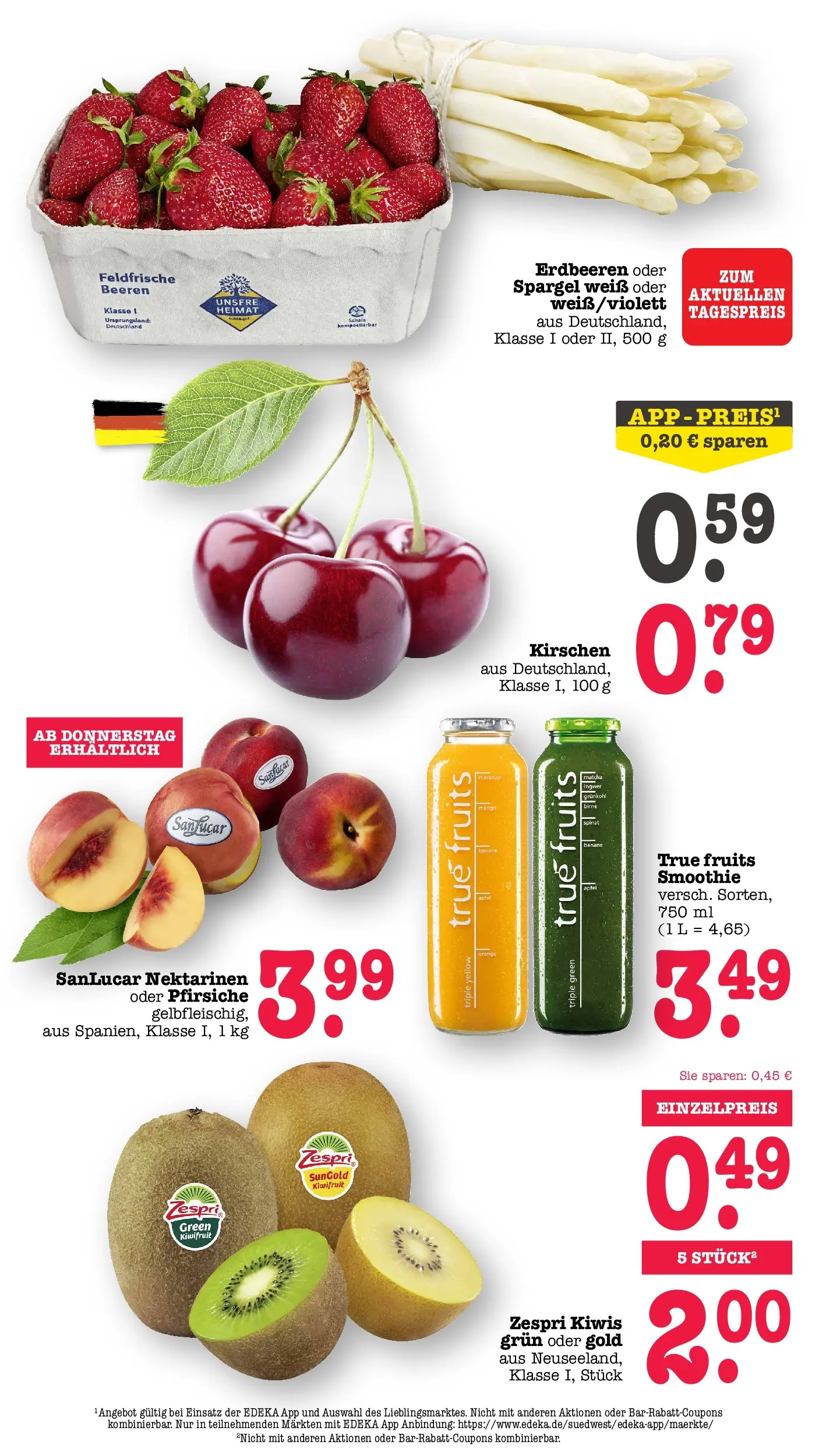 Edeka prospekt Offenbach (ab 08.06.2026) » Angebote Online | Seite: 22 | Produkte: Nektarinen, Äpfel, Birne, Erdbeeren