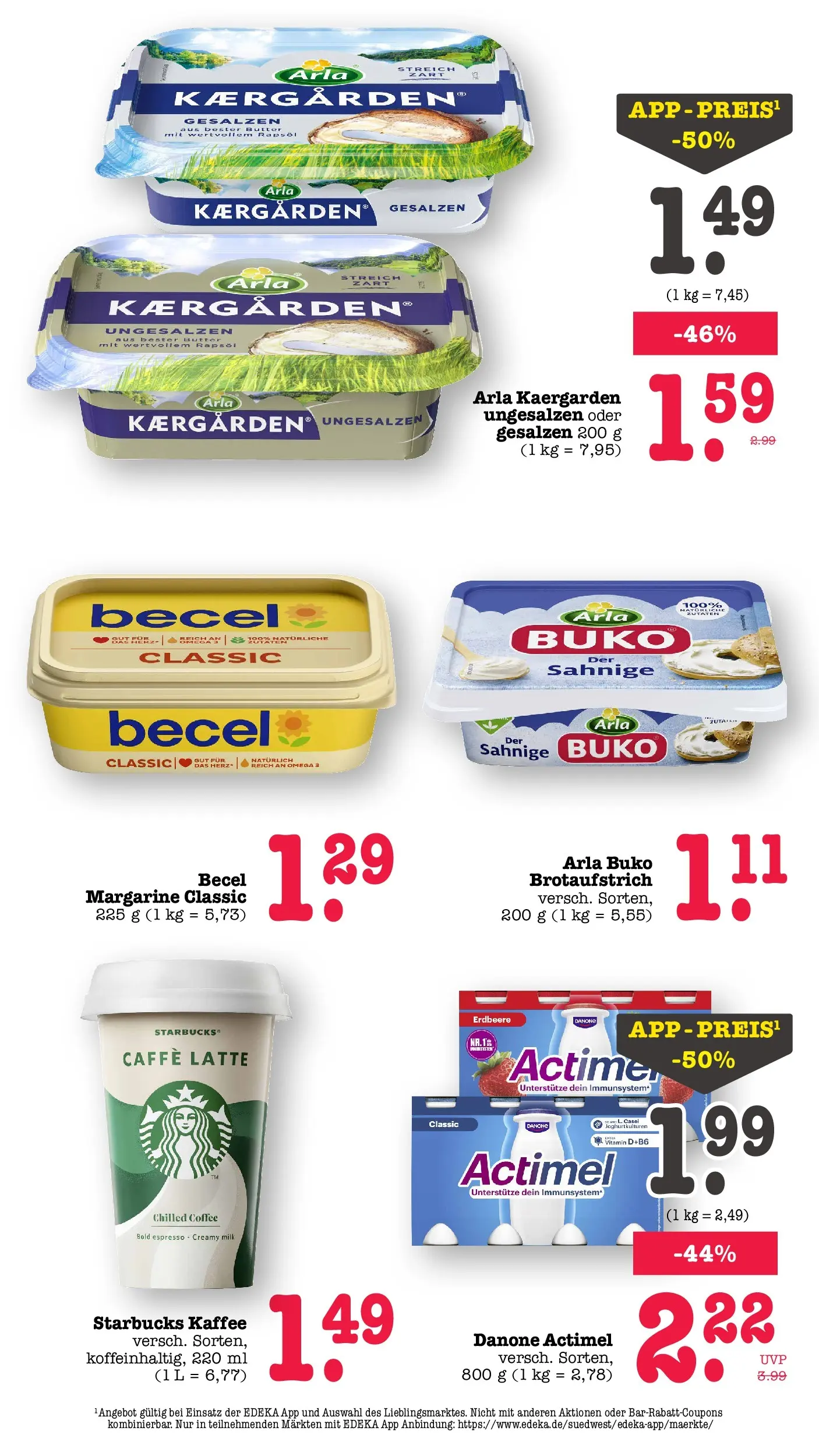 Marktkauf Prospekt Wörth Am Rhein (ab 08.06.2026) » Angebote ab Montag | Seite: 24 | Produkte: Actimel, Kaffee, Becel, Starbucks Marktkauf Prospekt Wörth Am Rhein (ab 08.06.2026) » Angebote online | Seite: 24 | Produkte: Actimel, Kaffee, Becel, Starbucks