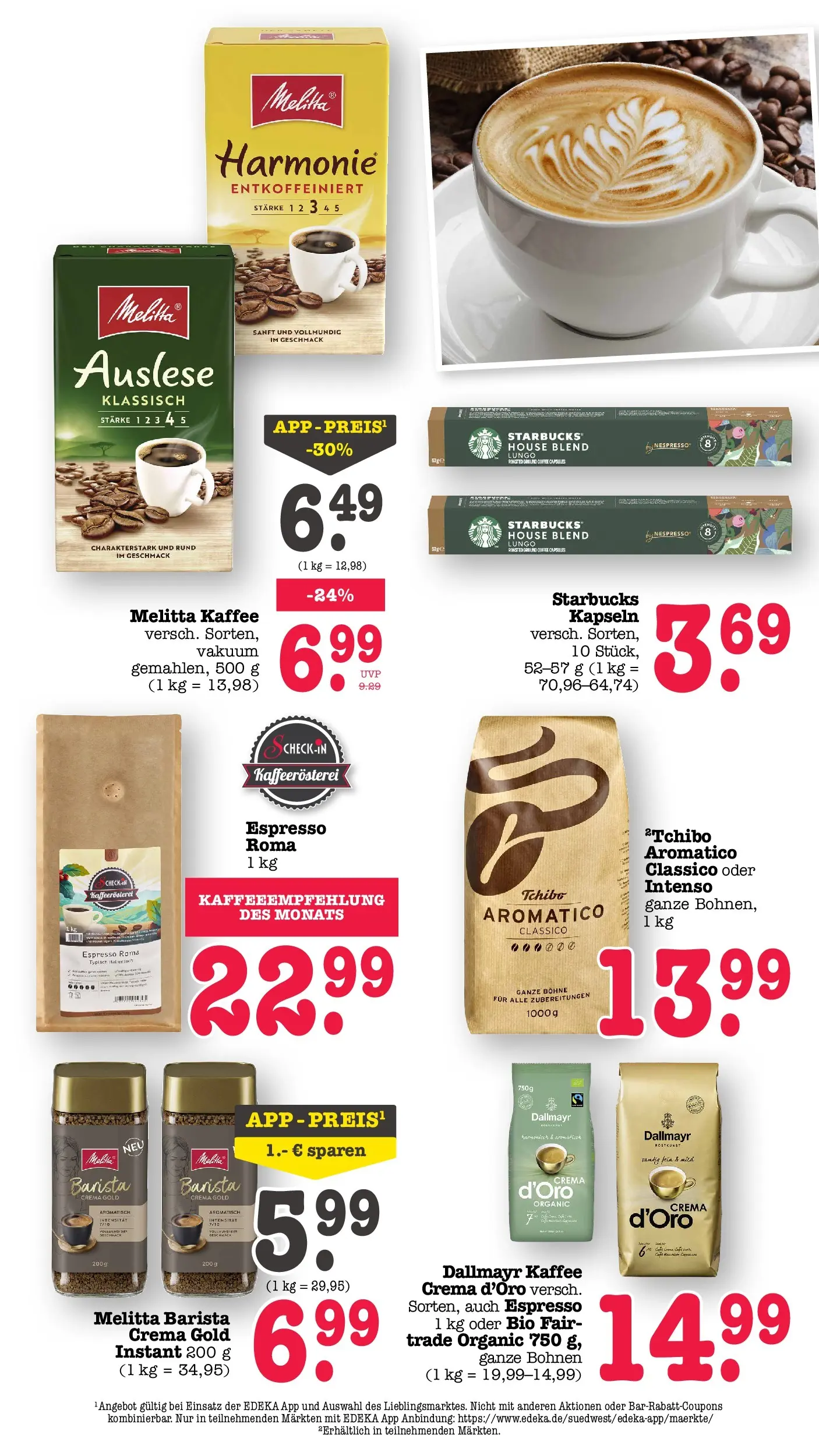 Marktkauf Prospekt Wörth Am Rhein (ab 08.06.2026) » Angebote ab Montag | Seite: 34 | Produkte: Melitta kaffee, Kaffee, Starbucks, Dallmayr Marktkauf Prospekt Wörth Am Rhein (ab 08.06.2026) » Angebote online | Seite: 34 | Produkte: Melitta kaffee, Kaffee, Starbucks, Dallmayr
