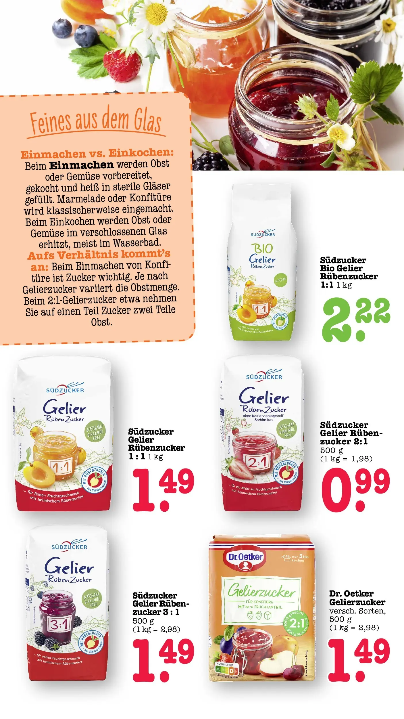 Marktkauf Prospekt Wörth Am Rhein (ab 08.06.2026) » Angebote ab Montag | Seite: 42 | Produkte: Gelierzucker, Gemüse, Obst, Zucker Marktkauf Prospekt Wörth Am Rhein (ab 08.06.2026) » Angebote online | Seite: 42 | Produkte: Gelierzucker, Gemüse, Obst, Zucker