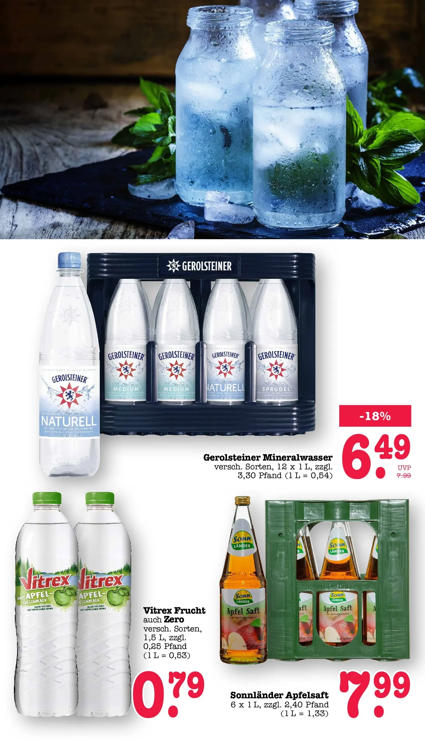 Marktkauf Prospekt Wörth Am Rhein (ab 08.06.2026) » Angebote ab Montag | Seite: 44 | Produkte: Apfelsaft, Apple, Saft, Gerolsteiner Marktkauf Prospekt Wörth Am Rhein (ab 08.06.2026) » Angebote online | Seite: 44 | Produkte: Apfelsaft, Apple, Saft, Gerolsteiner