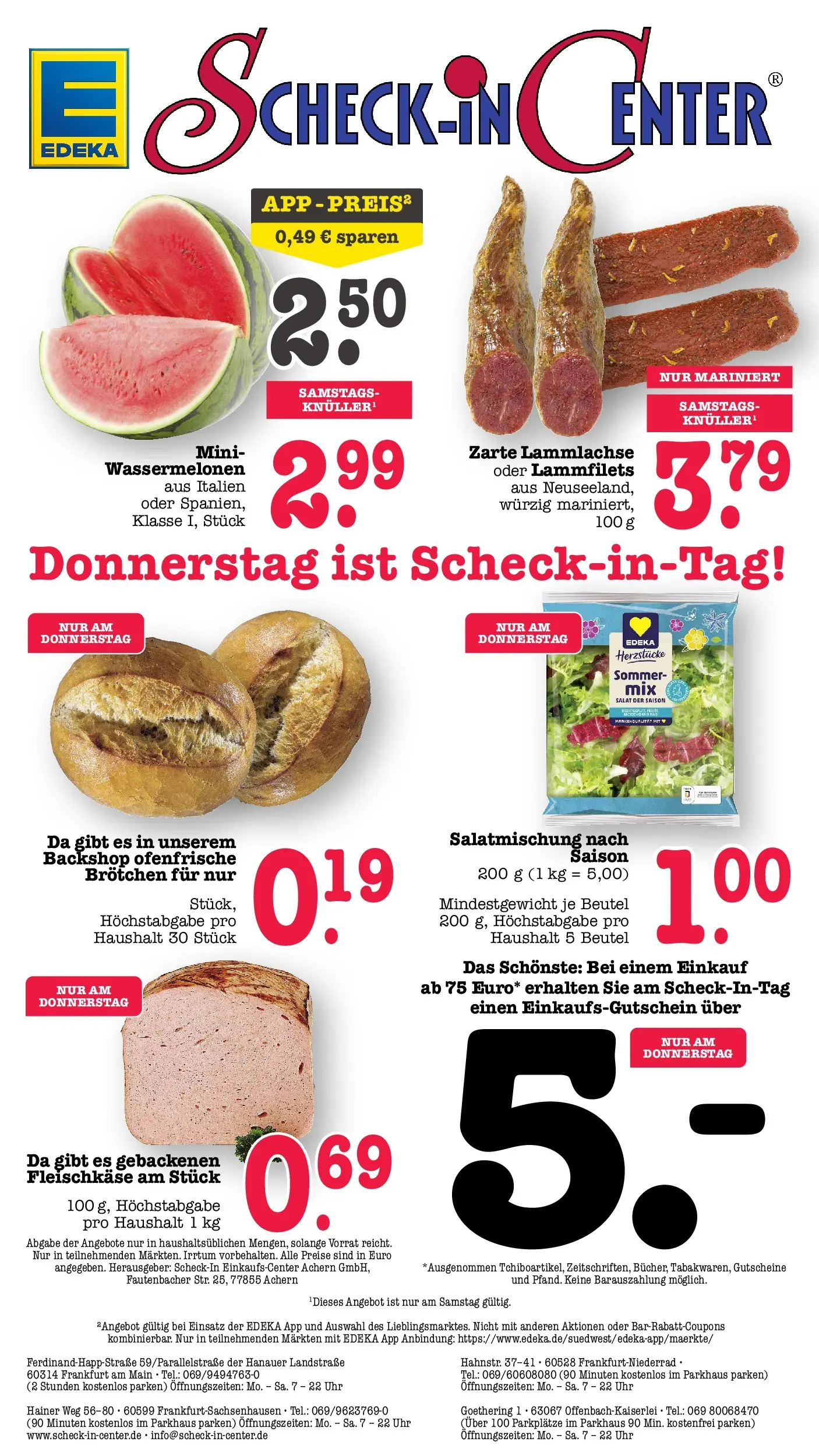 Edeka prospekt Offenbach (ab 08.06.2026) » Angebote Online | Seite: 74 | Produkte: Ofenfrische, Salat, Uhr