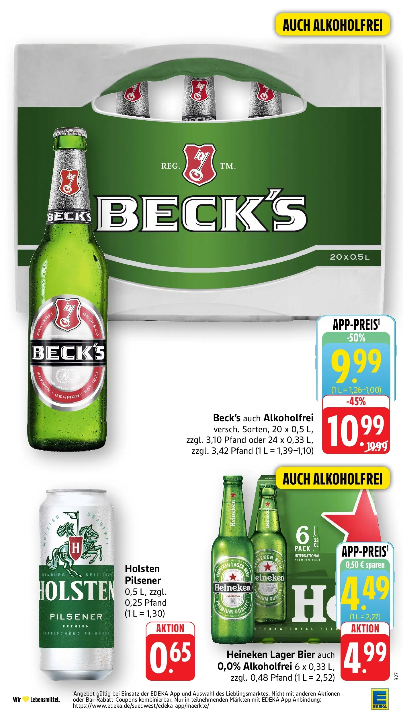 Edeka prospekt Großostheim (ab 08.06.2026) » Angebote Online | Seite: 36 | Produkte: Bier, Holsten, Heineken