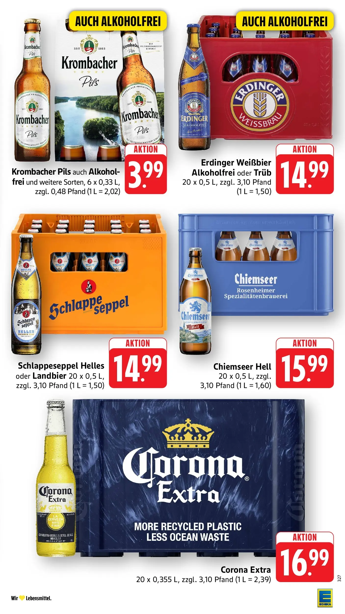 Edeka prospekt Großostheim (ab 08.06.2026) » Angebote Online | Seite: 37 | Produkte: Erdinger, Weißbier, Pils, Krombacher