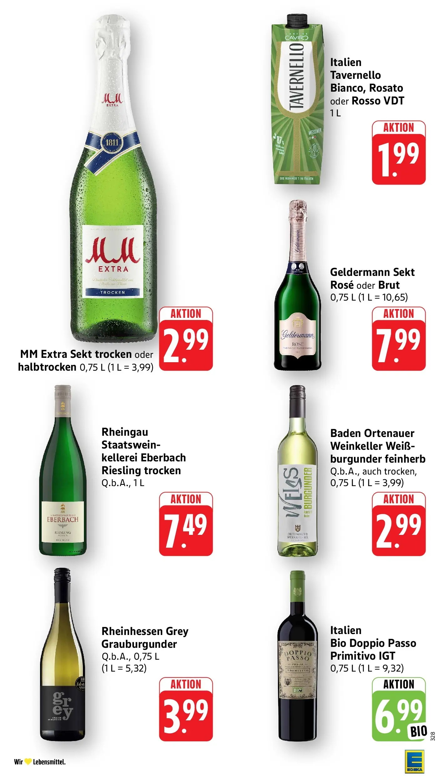 Edeka prospekt Bad Camberg (ab 07.06.2026) » Angebote Online | Seite: 39 | Produkte: Weißwein, Sekt, Doppio passo primitivo, Doppio Passo