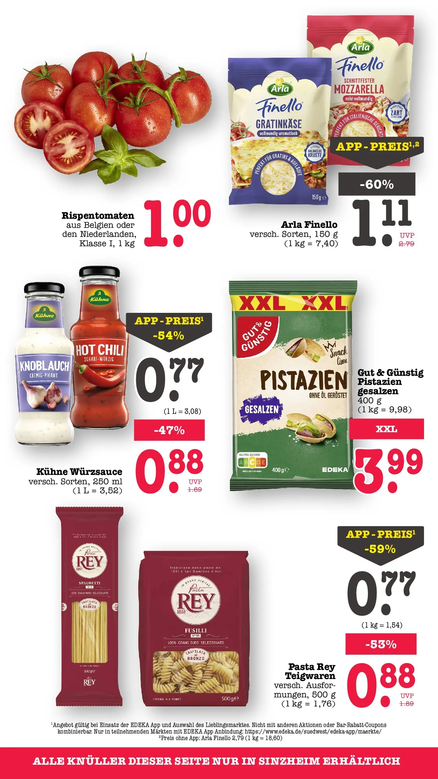 Edeka Prospekt Kuppenheim-Oberndorf (ab 08.06.2026) ยป Angebote Online | Seite: 80 | Produkte: Mozzarella, Pistazien, Chili, Pasta Edeka Prospekt Kuppenheim-Oberndorf (ab 08.06.2026) ยป Angebote Online | Seite: 80 | Produkte: Mozzarella, Pistazien, Chili, Pasta