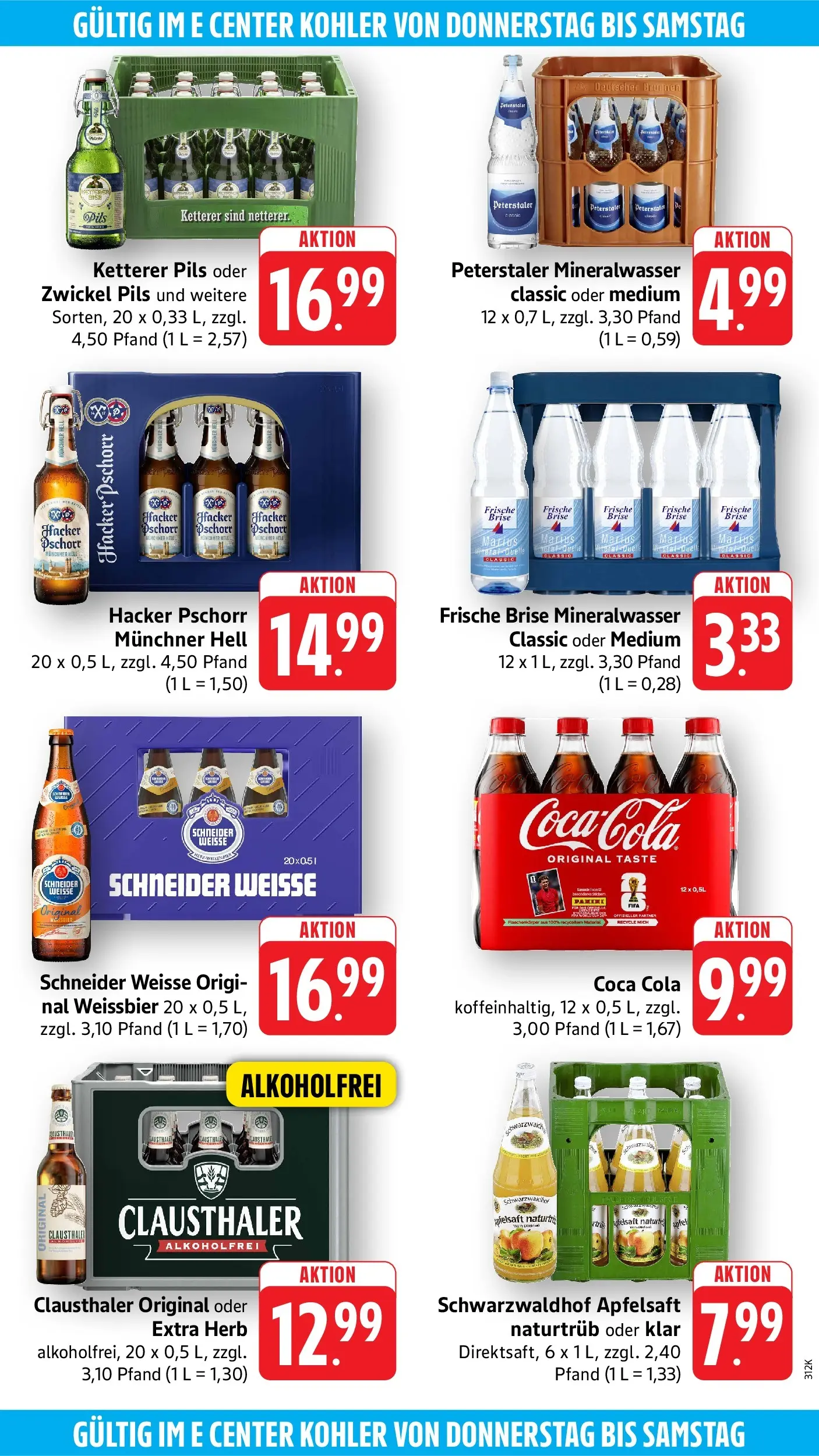 Edeka Prospekt Kehl (ab 08.06.2026) » Angebote Online | Seite: 54 | Produkte: Coca cola, Äpfel, Mineralwasser, Jacke