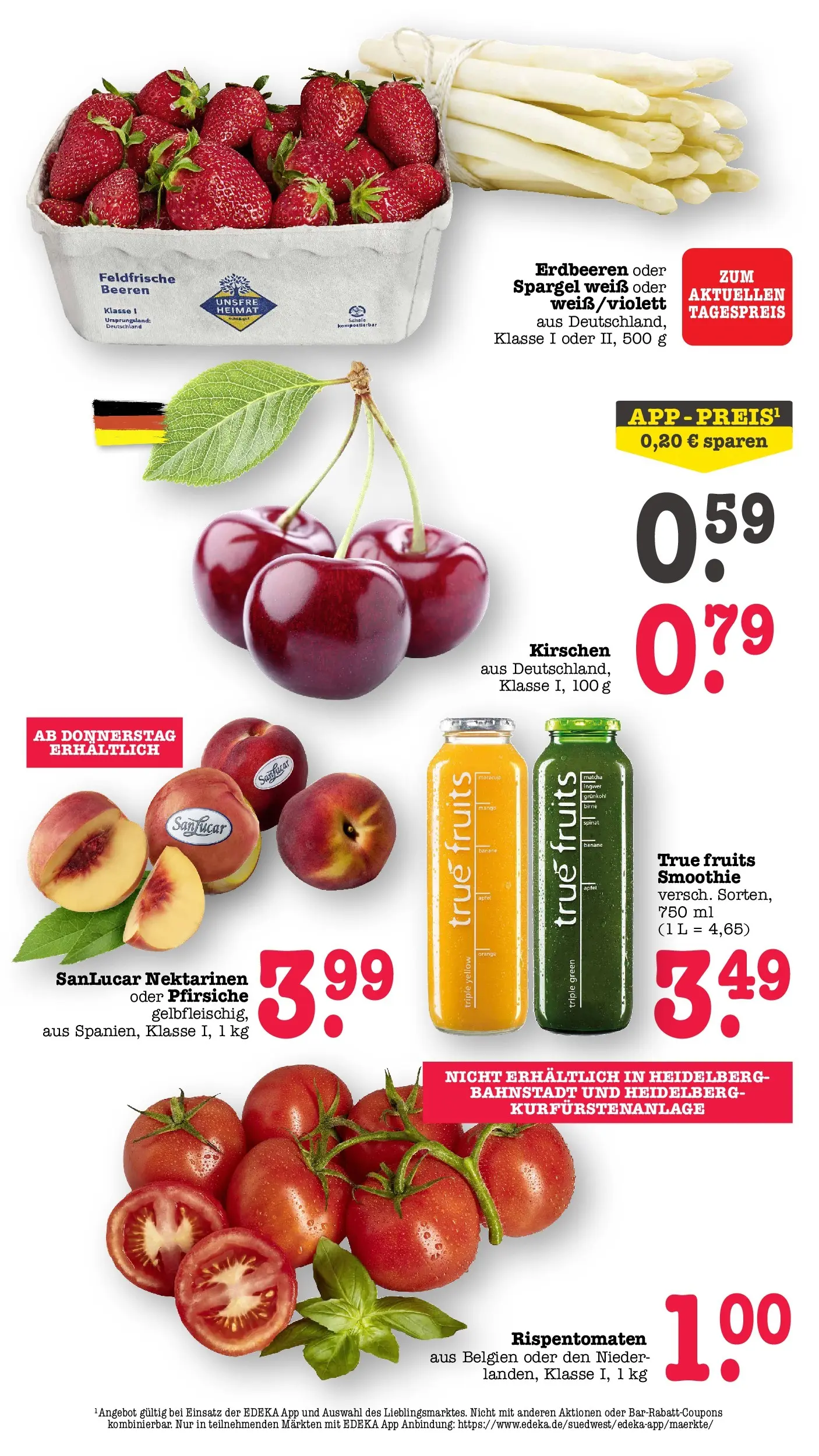 Marktkauf Prospekt Wörth Am Rhein (ab 08.06.2026) » Angebote ab Montag | Seite: 20 | Produkte: Nektarinen, Äpfel, Spargel, Erdbeeren Marktkauf Prospekt Wörth Am Rhein (ab 08.06.2026) » Angebote online | Seite: 20 | Produkte: Nektarinen, Äpfel, Spargel, Erdbeeren
