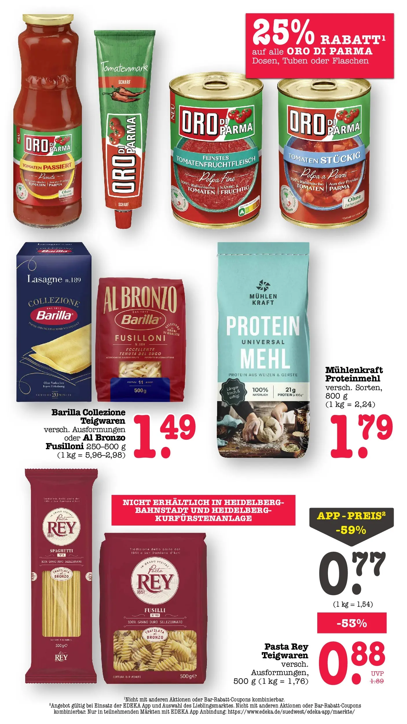 Marktkauf Prospekt Wörth Am Rhein (ab 08.06.2026) » Angebote ab Montag | Seite: 40 | Produkte: Mehl, Barilla, Tomaten, Pasta Marktkauf Prospekt Wörth Am Rhein (ab 08.06.2026) » Angebote online | Seite: 40 | Produkte: Mehl, Barilla, Tomaten, Pasta