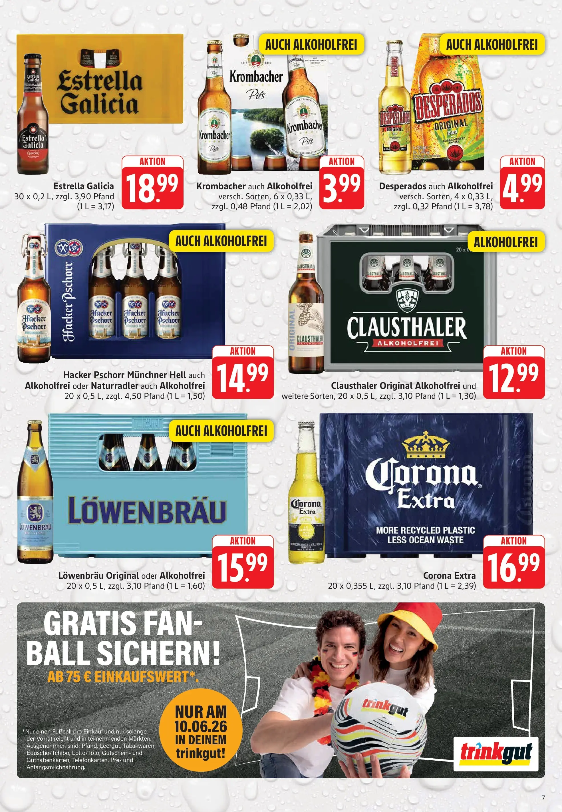 Trinkgut Prospekt Oberursel (ab 08.06.2026) » Angebote online | Seite: 7 | Produkte: Bier, Fußball, Desperados, Krombacher