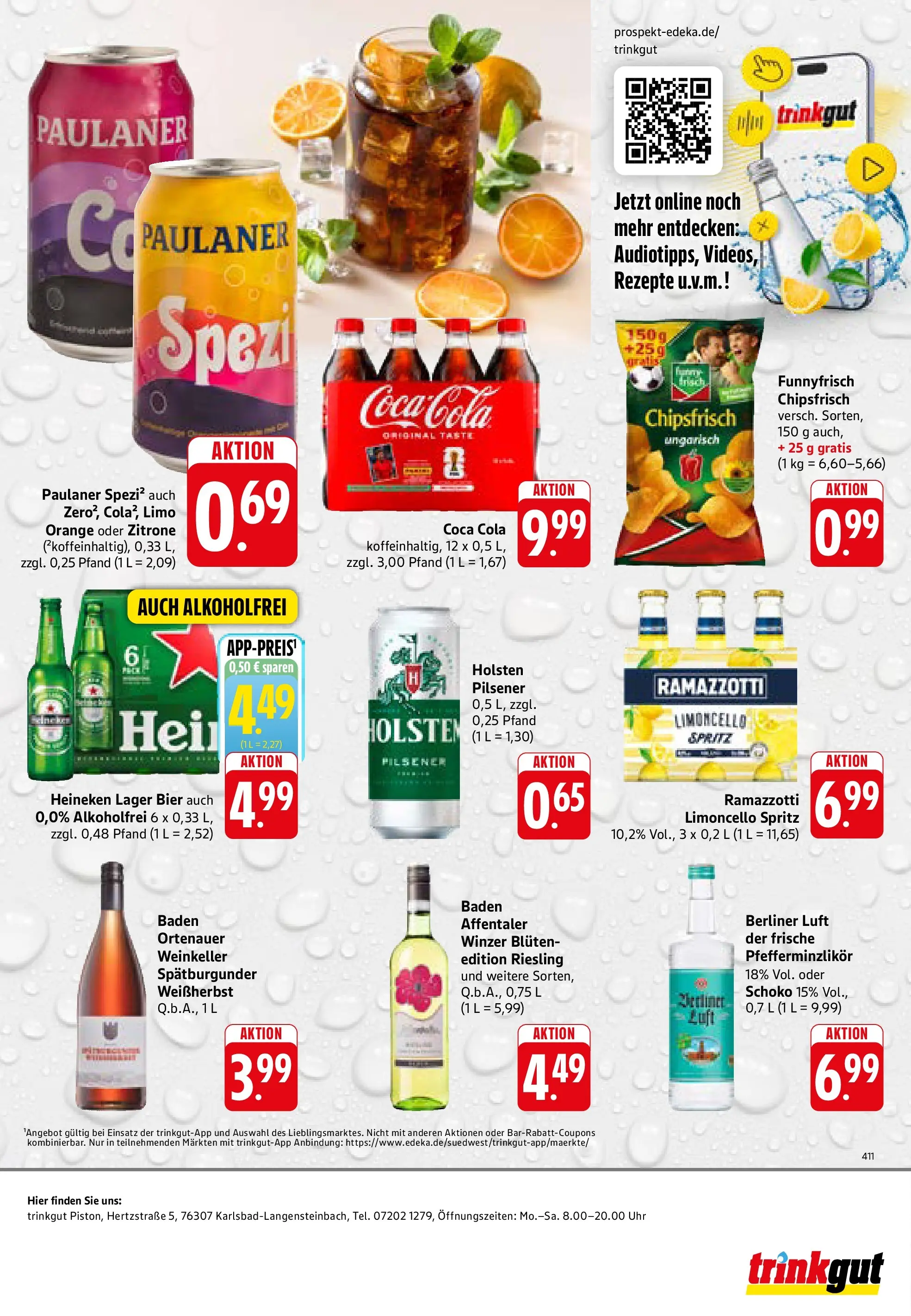 Trinkgut Prospekt Karlsbad - Langensteinbach (ab 08.06.2026) » Angebote online | Seite: 8 | Produkte: Berliner, Coca cola, Bier, Zitrone
