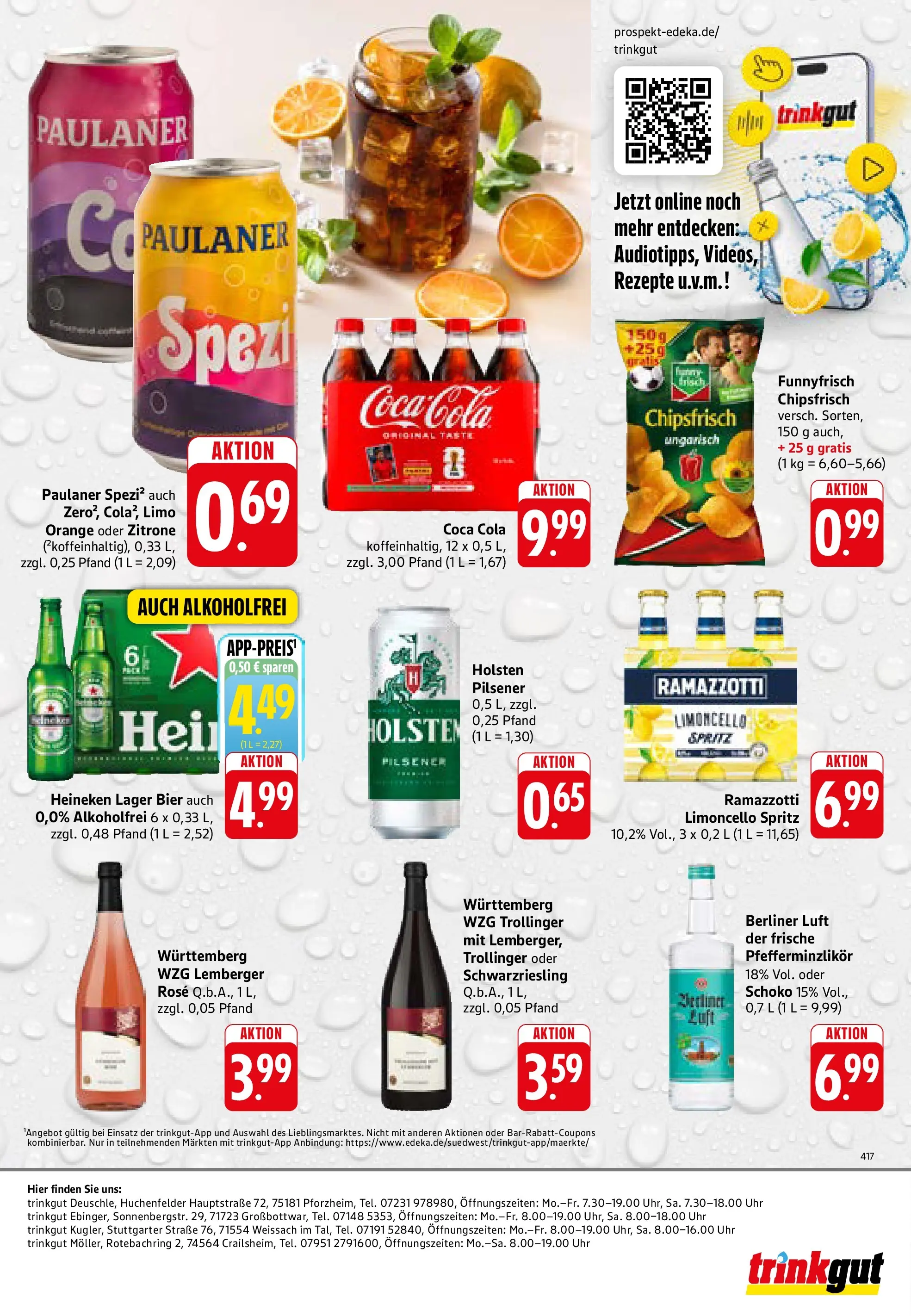 Trinkgut Prospekt Pforzheim (ab 08.06.2026) » Angebote online | Seite: 8 | Produkte: Coca cola, Bier, Limoncello, Ramazzotti