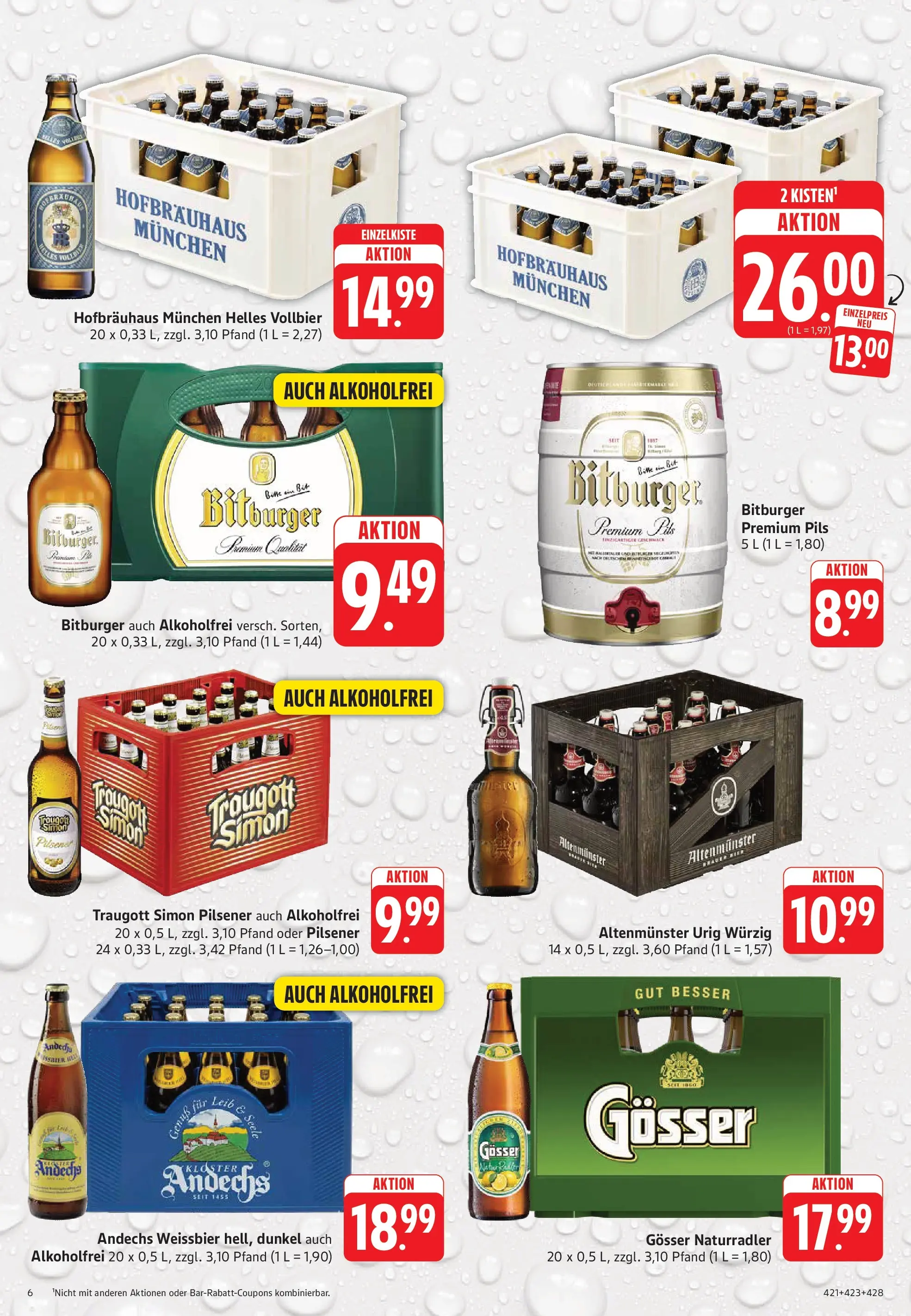 Trinkgut Prospekt Oberursel (ab 08.06.2026) » Angebote online | Seite: 6 | Produkte: Bitburger, Weißbier, Pils