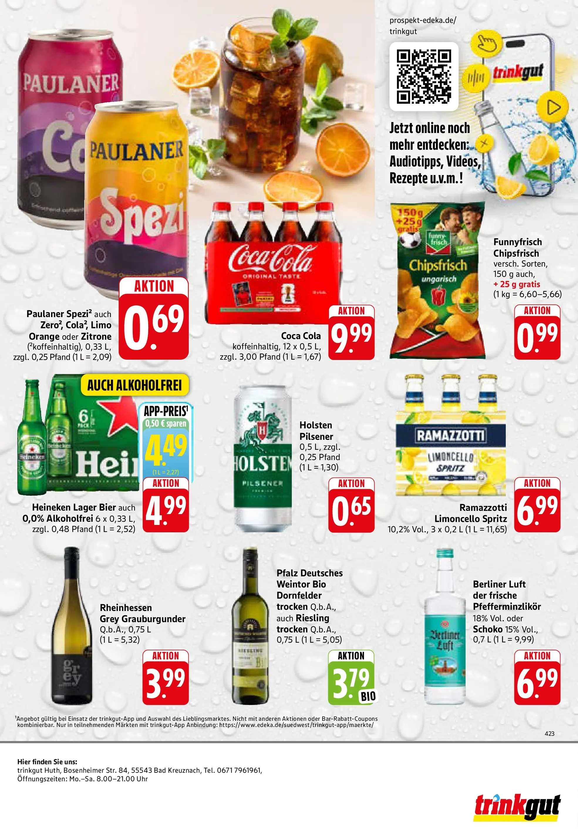 Trinkgut Prospekt Bad Kreuznach (ab 08.06.2026) » Angebote online | Seite: 8 | Produkte: Bier, Holsten, Heineken, Uhr