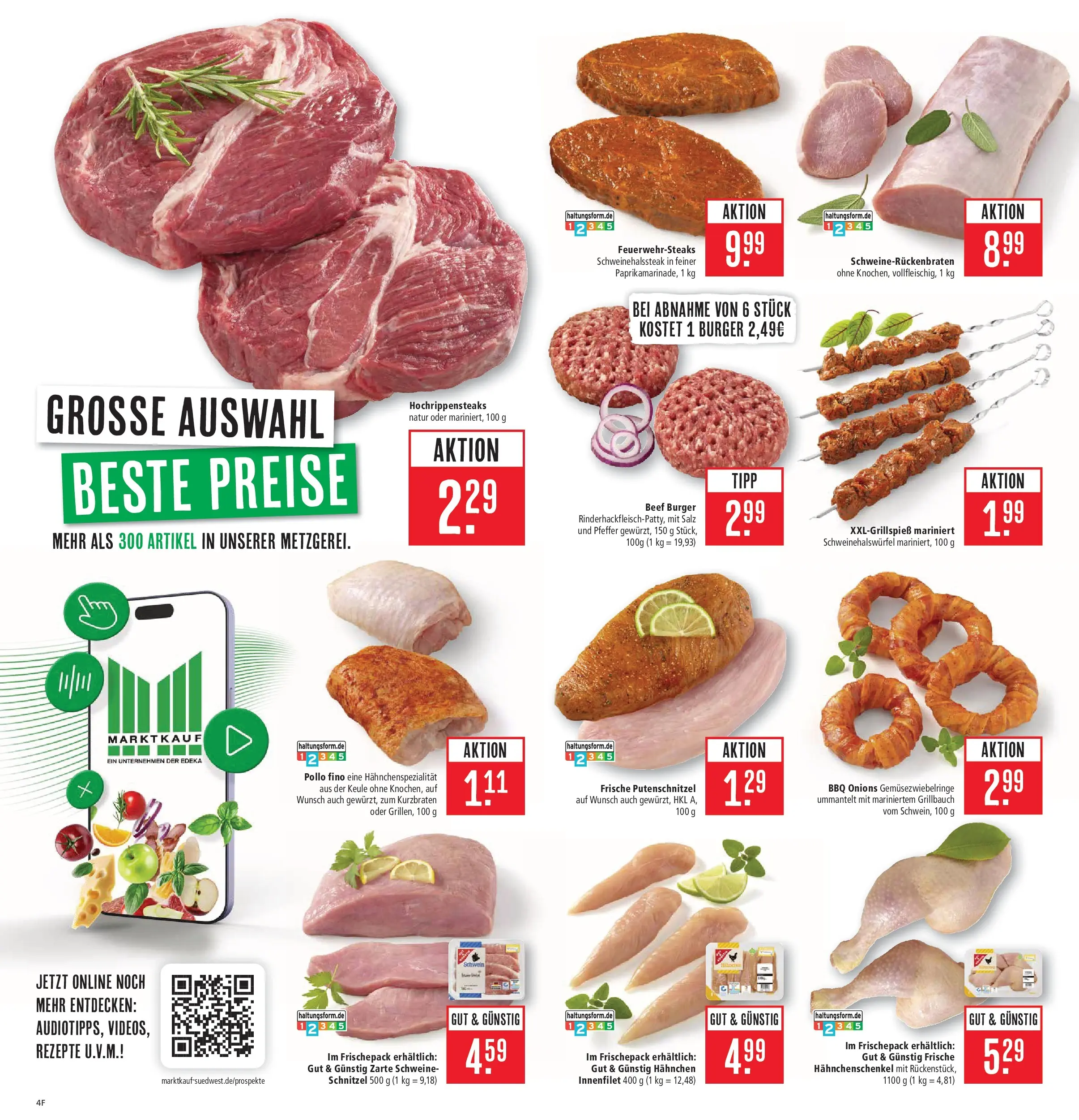Marktkauf Prospekt Weil Am Rhein (ab 08.06.2026) » Angebote online | Seite: 6 | Produkte: Hahnchen, Hahnchenschenkel, Schnitzel, Pfeffer