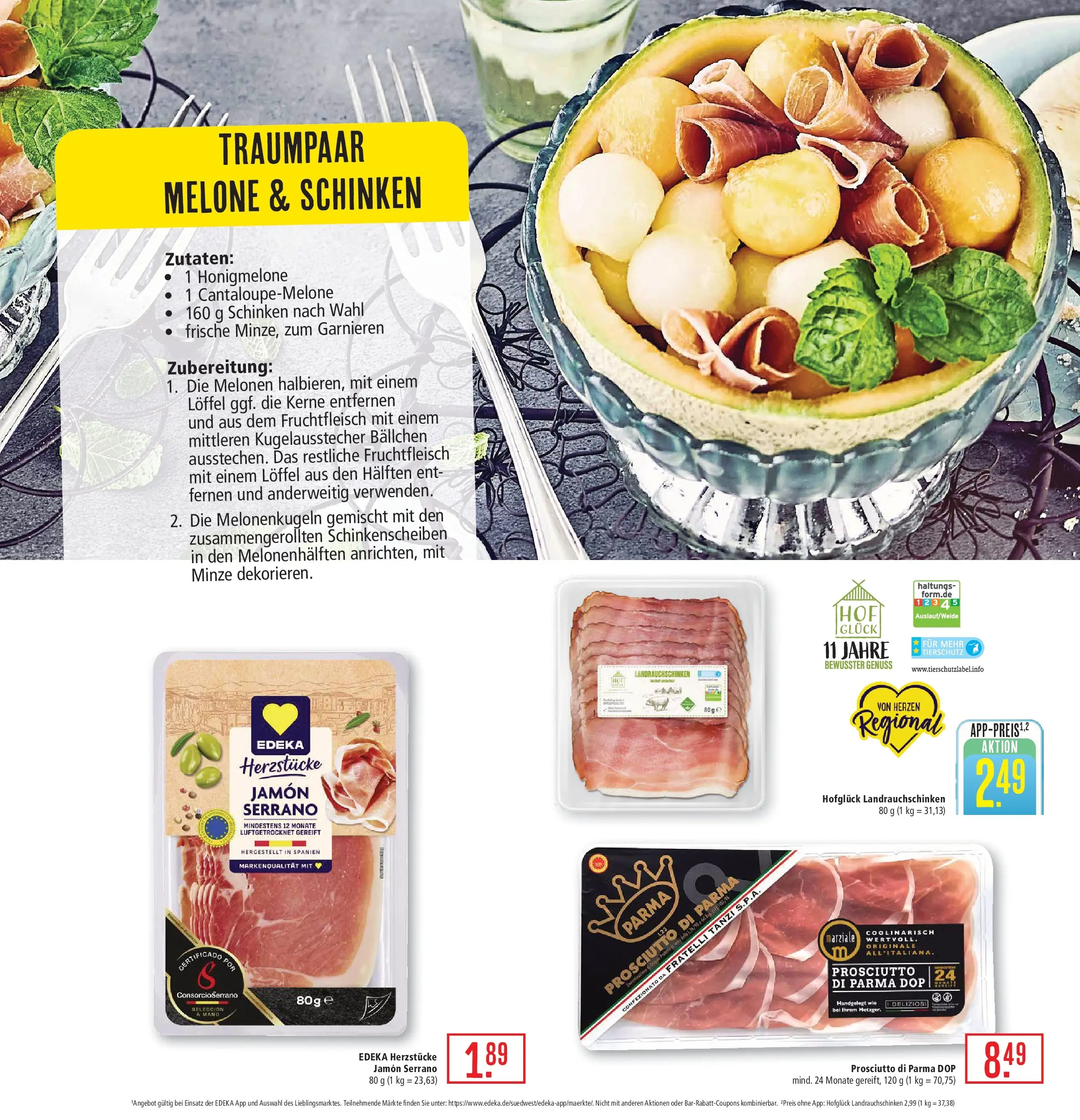 Marktkauf Prospekt Weil Am Rhein (ab 08.06.2026) » Angebote online | Seite: 9 | Produkte: Honigmelone, Melone, Schinken