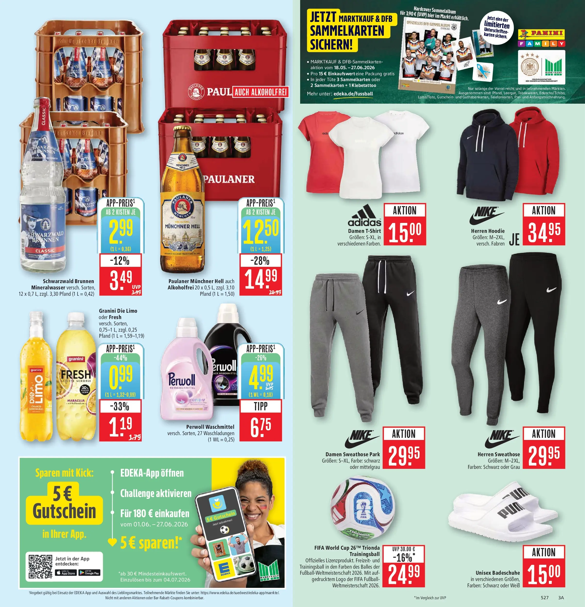 Marktkauf Prospekt Aschaffenburg (ab 08.06.2026) » Angebote online | Seite: 5 | Produkte: Perwoll, Waschmittel, Granini die limo, Paulaner