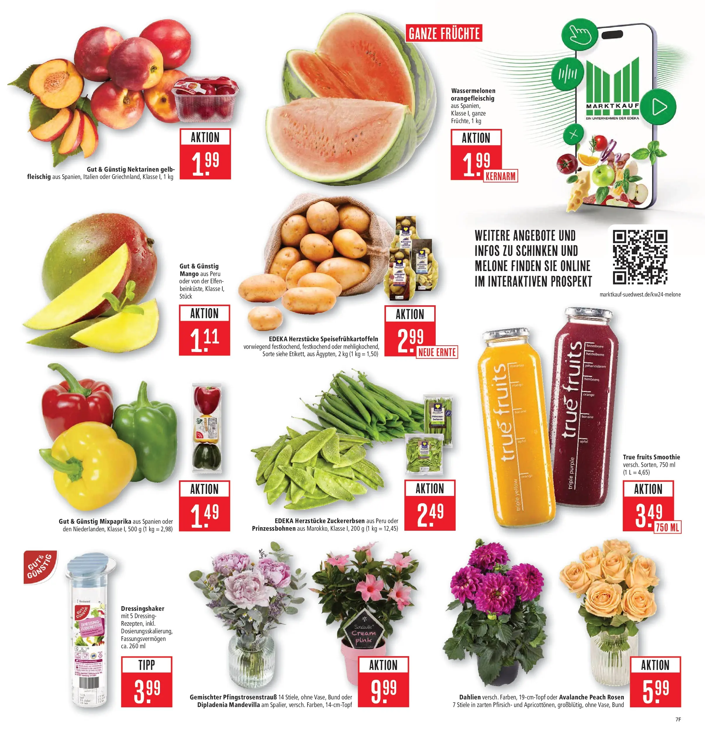 Marktkauf Prospekt Weil Am Rhein (ab 08.06.2026) » Angebote online | Seite: 11 | Produkte: Nektarinen, Mango, Melone, Schinken