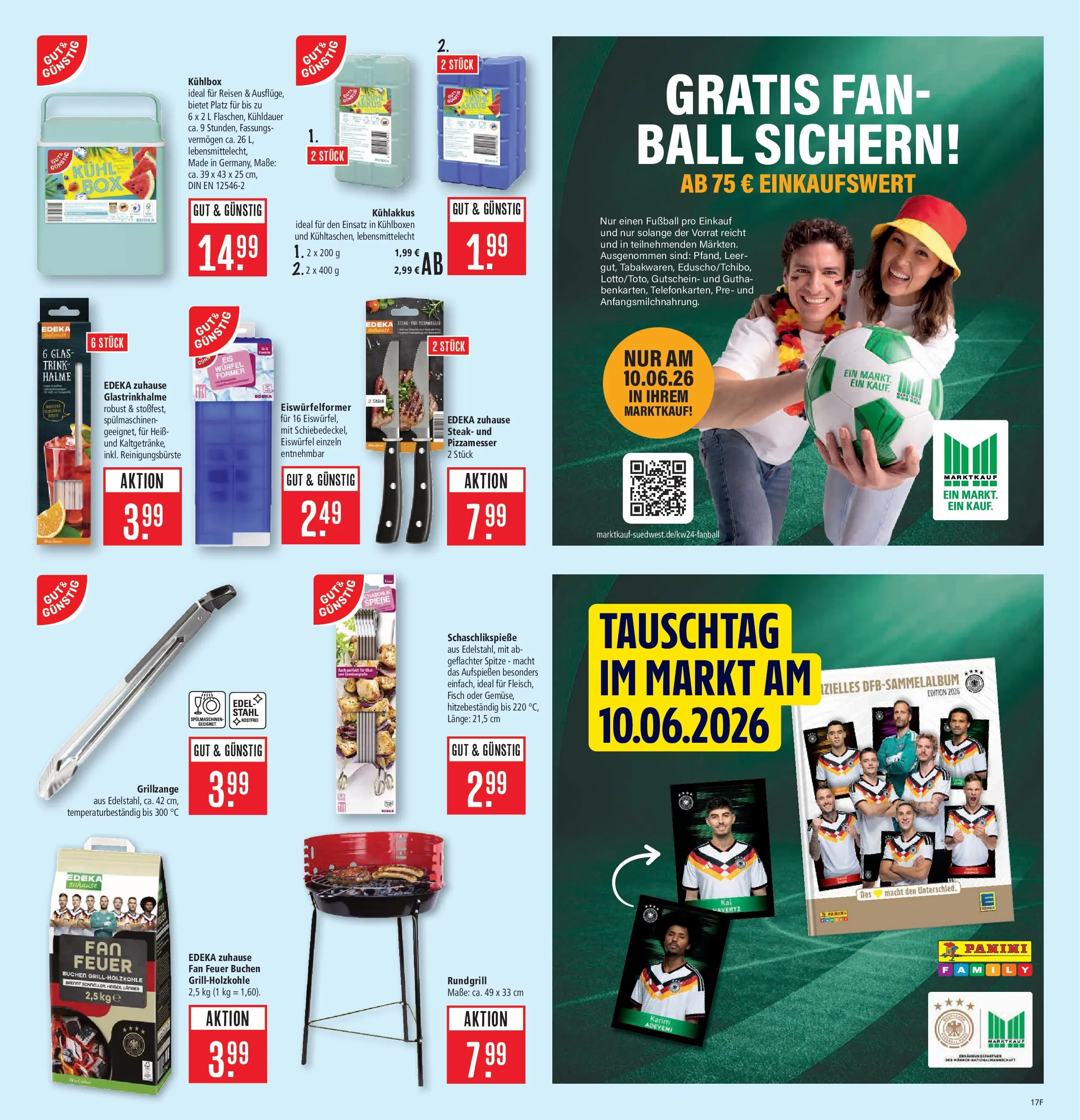 Marktkauf Prospekt Weil Am Rhein (ab 08.06.2026) » Angebote online | Seite: 23 | Produkte: Fußball, Fisch, Steak
