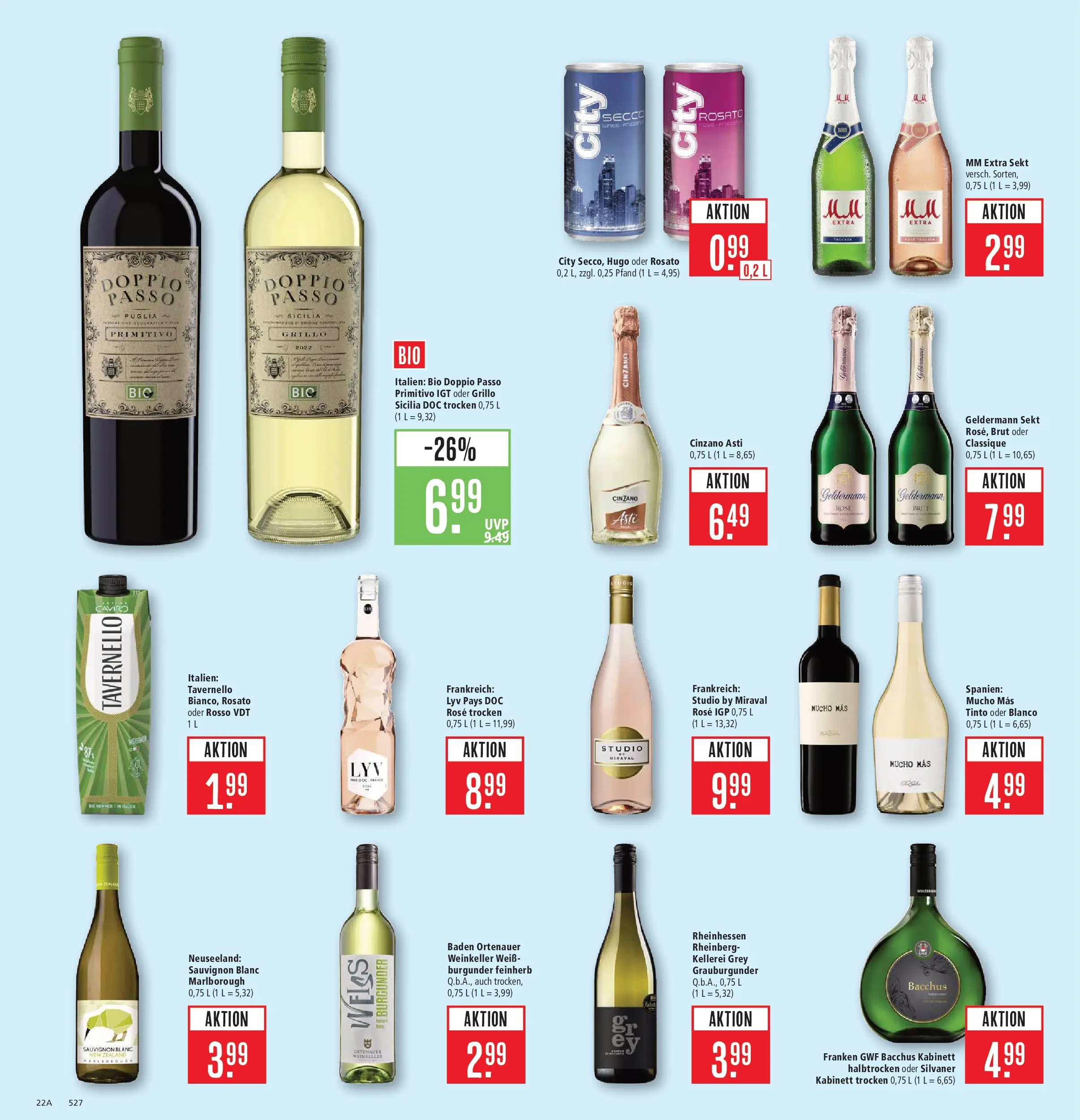 Marktkauf Prospekt Aschaffenburg (ab 08.06.2026) » Angebote online | Seite: 30 | Produkte: Sekt, Doppio Passo, Hugo