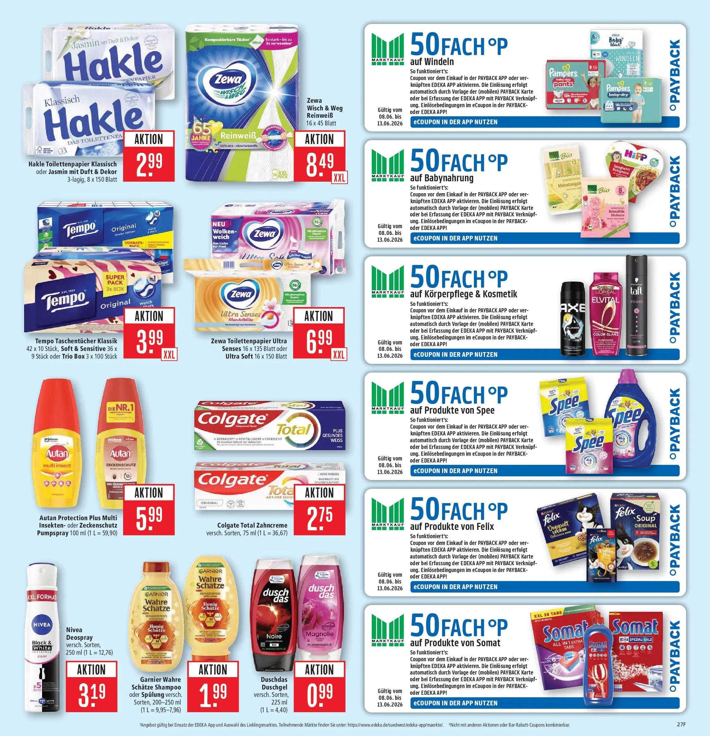 Marktkauf Prospekt Weil Am Rhein (ab 08.06.2026) » Angebote online | Seite: 35 | Produkte: Shampoo, Spee, Deospray, Toilettenpapier