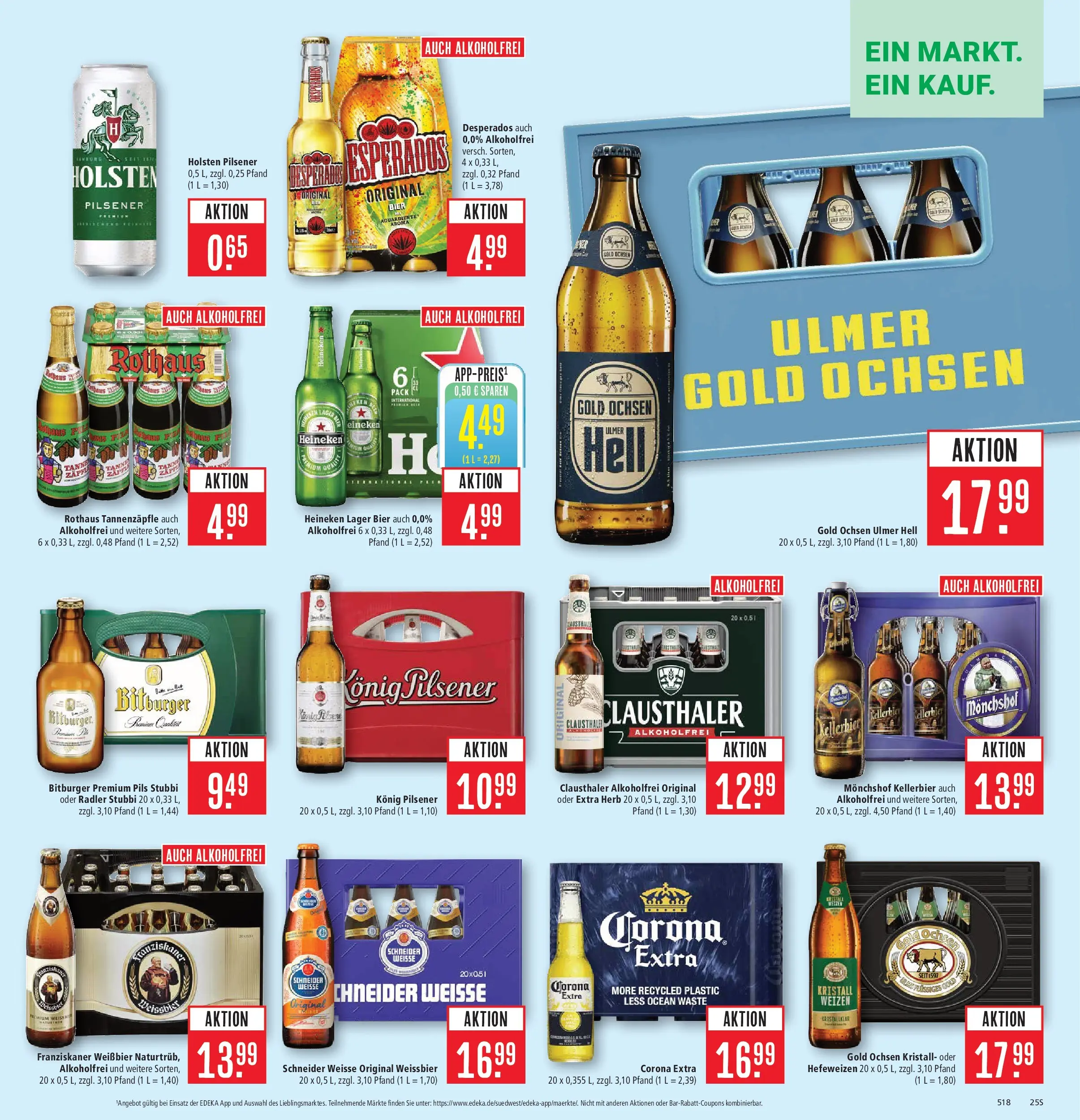 Marktkauf Prospekt Senden (ab 08.06.2026) » Angebote online | Seite: 33 | Produkte: Bitburger, Konig pilsener, Weißbier, Pils