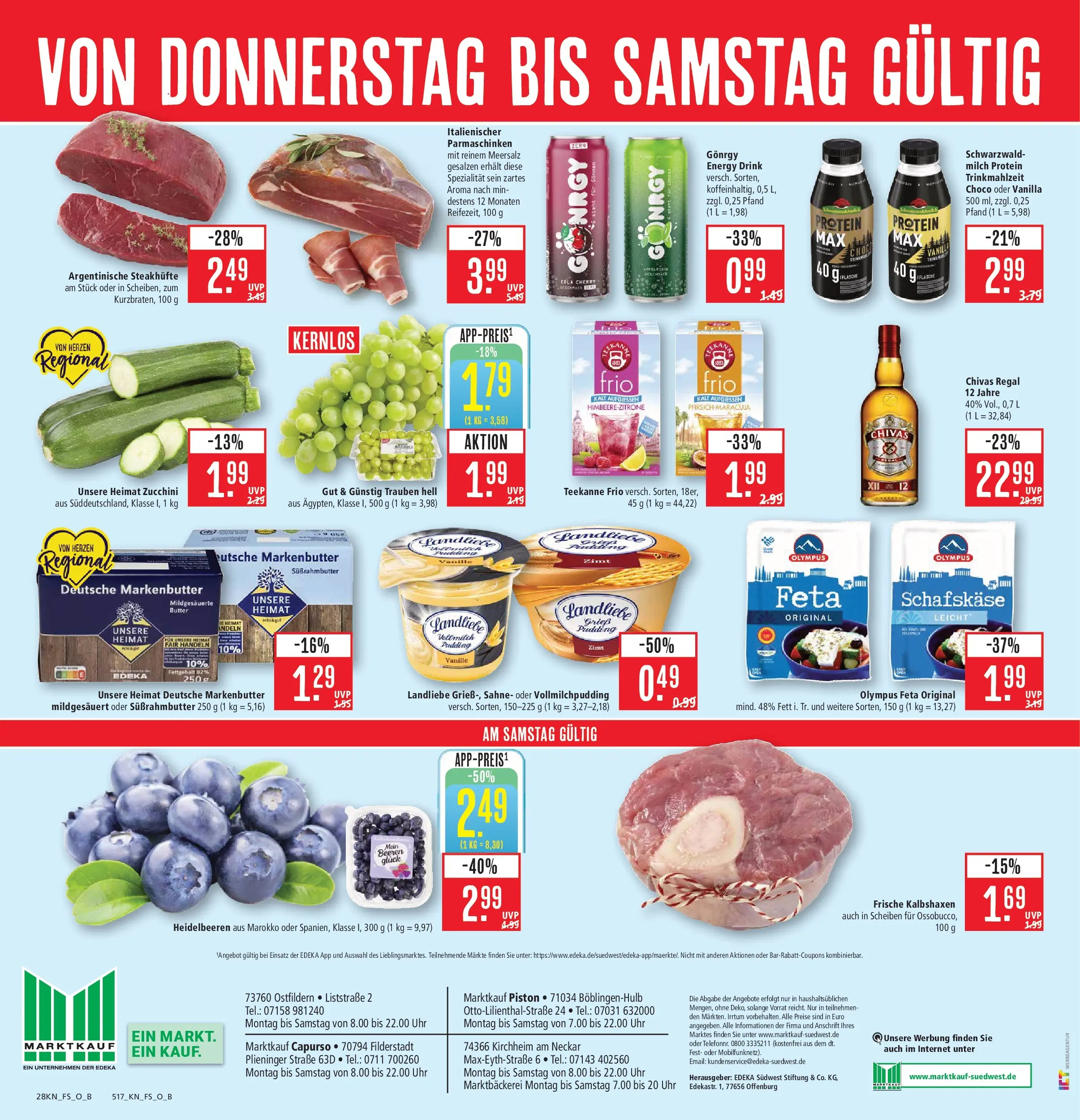 Marktkauf Prospekt Böblingen (ab 08.06.2026) » Angebote online | Seite: 36 | Produkte: Cola, Energy, Zucchini, Sahne