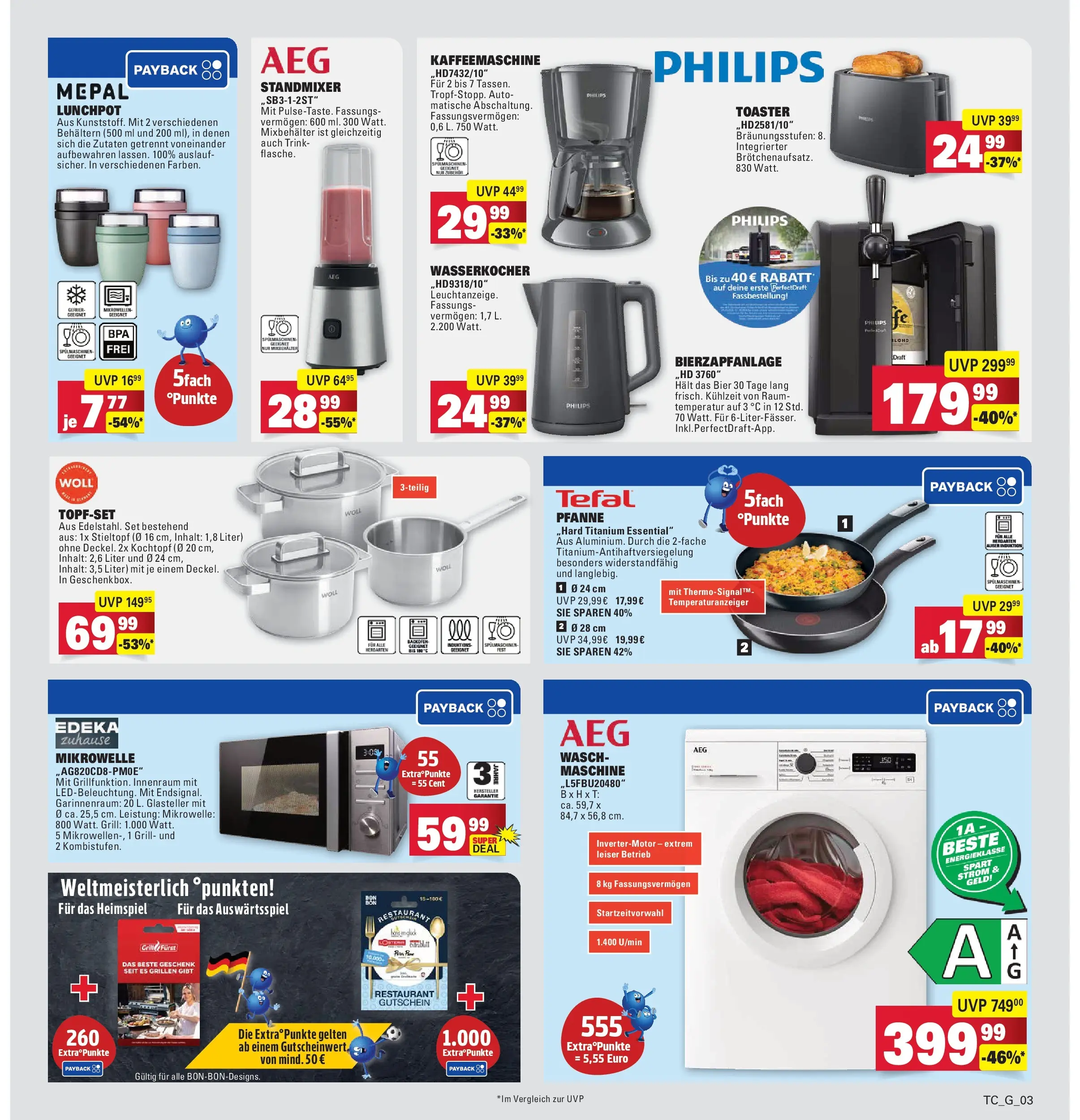 Marktkauf Prospekt Weil Am Rhein (ab 08.06.2026) » Angebote online | Seite: 39 | Produkte: Mikrowelle, Wasserkocher, Toaster, Bier