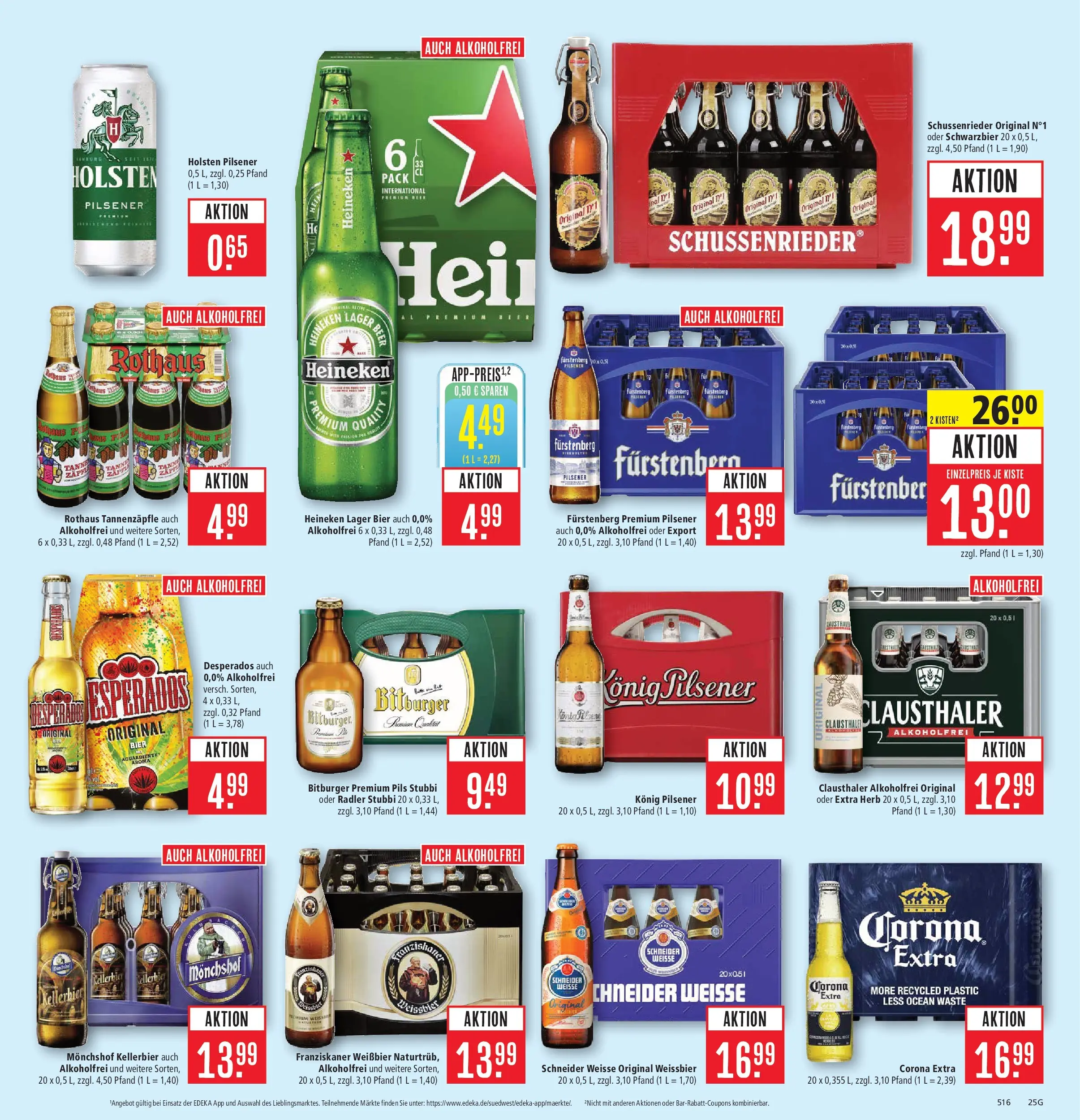 Marktkauf Prospekt Friedrichshafen (ab 08.06.2026) » Angebote online | Seite: 33 | Produkte: Bitburger, Konig pilsener, Holsten, Desperados