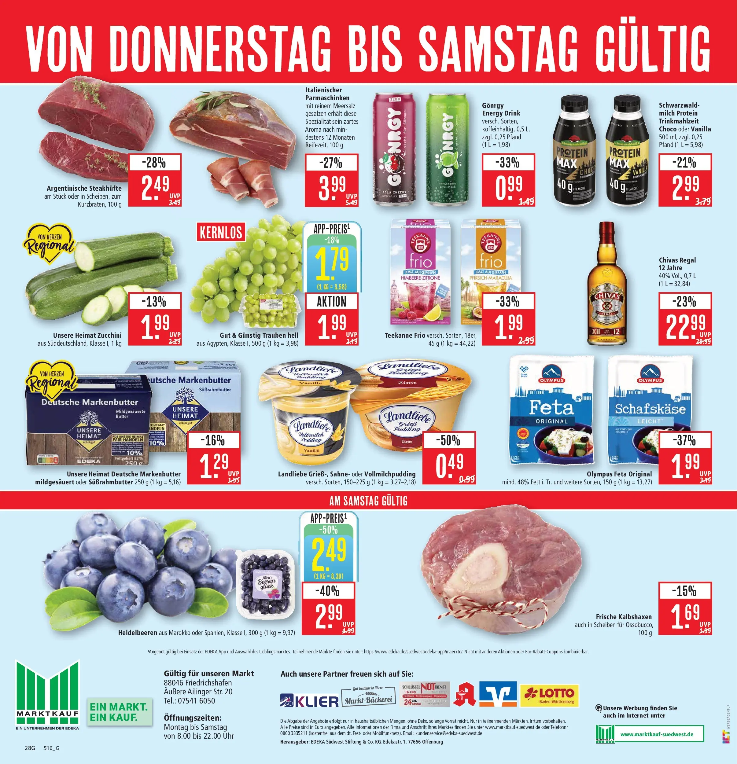 Marktkauf Prospekt Friedrichshafen (ab 08.06.2026) » Angebote online | Seite: 36 | Produkte: Cola, Feta, Energy, Schafskase