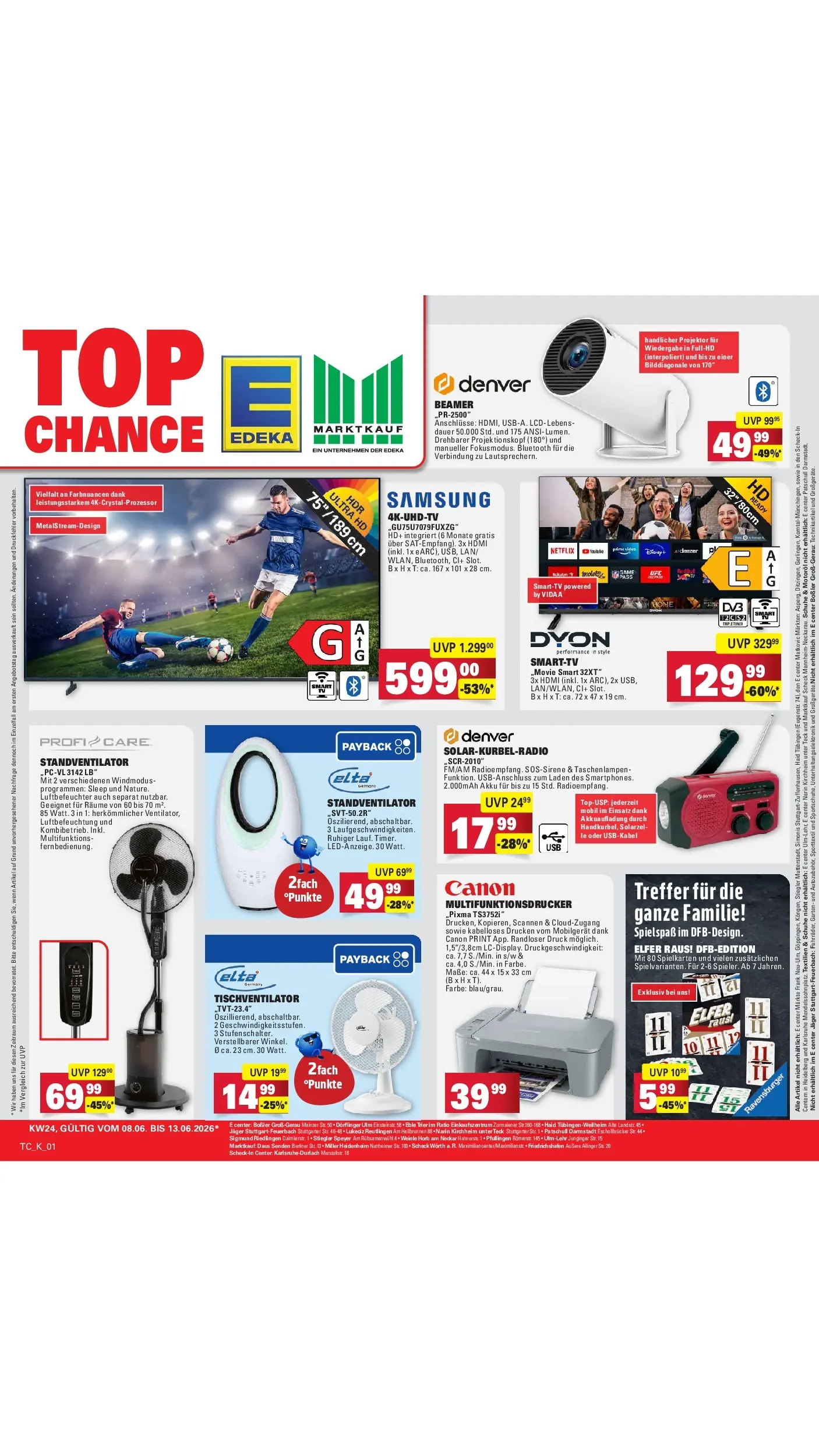 Edeka Prospekt Darmstadt (ab 08.06.2026) ยป Angebote Online | Seite: 58 | Produkte: Samsung, Beamer Edeka Prospekt Darmstadt (ab 08.06.2026) ยป Angebote Online | Seite: 58 | Produkte: Samsung, Beamer